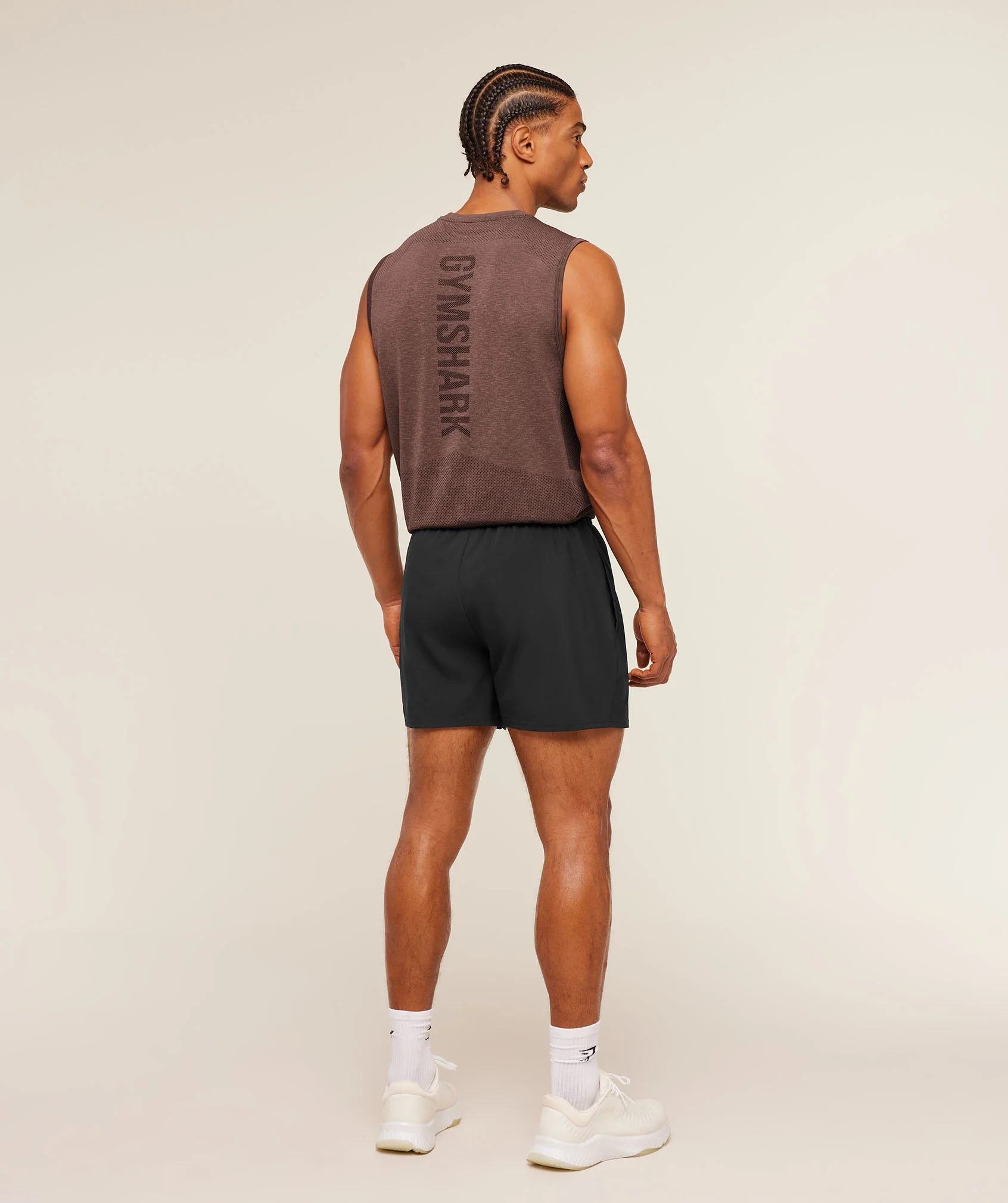 Gymshark Lightweight Seamless Tank - Soft Brown/Marl - Image 7