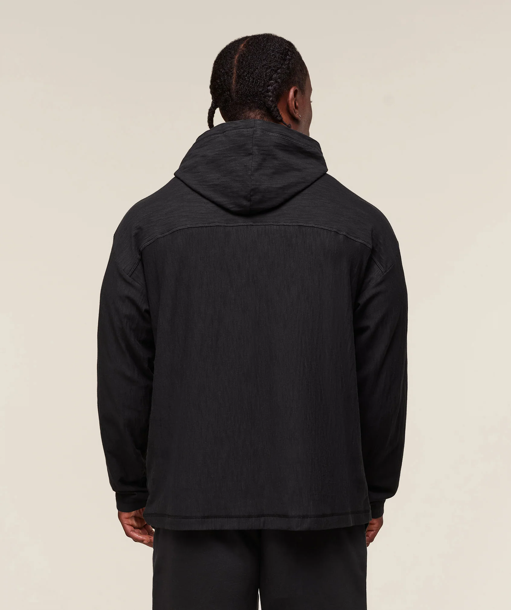 Gymshark Lightweight Slub Textured Hoodie - Black - Image 2