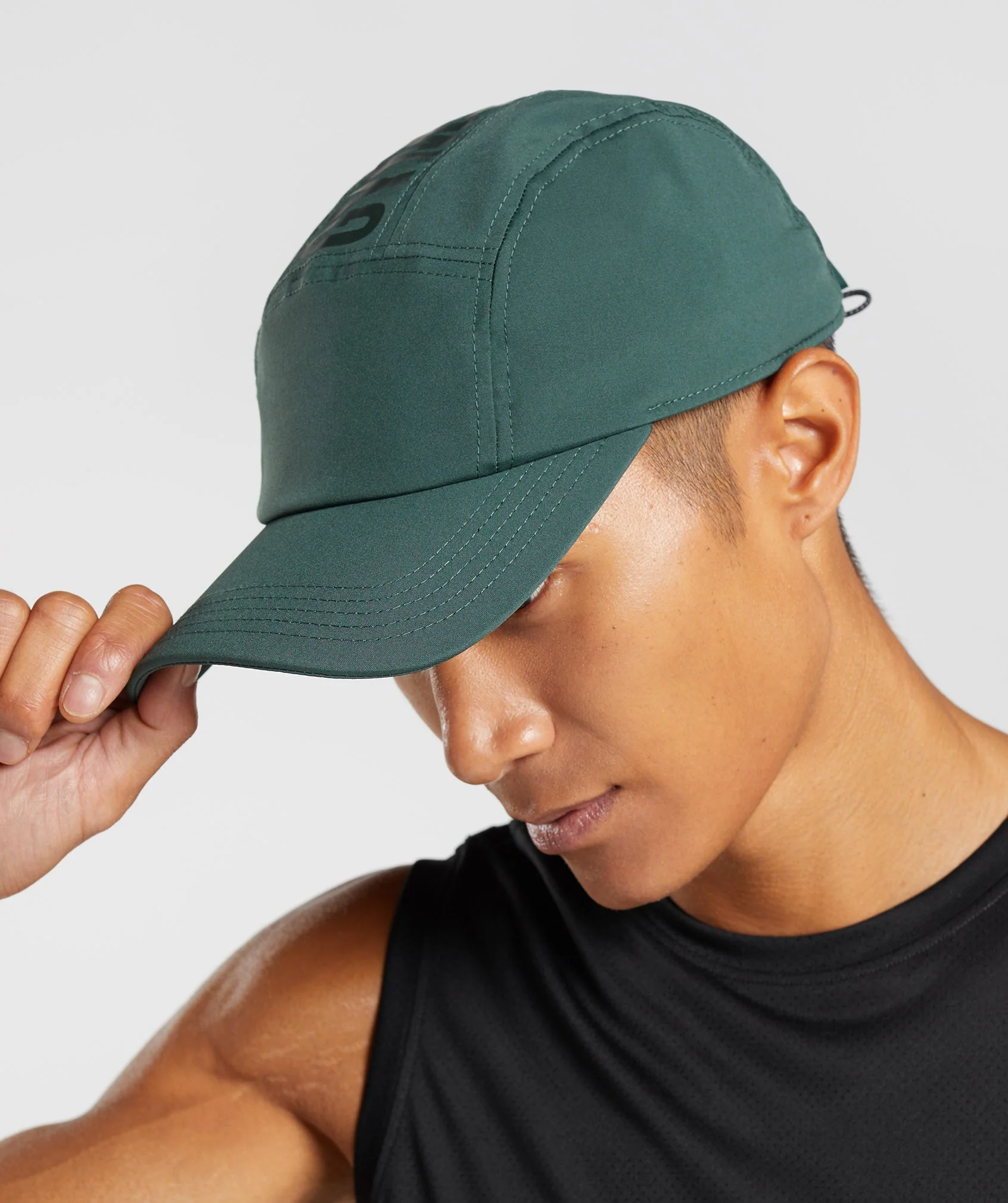 Gymshark Logo 5 Panel Cap - Obsidian Green - Image 2