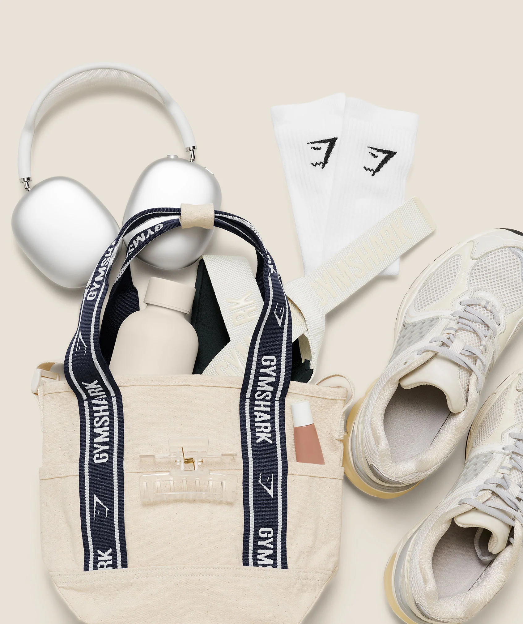 Gymshark Logo Mini Tote - Undyed - Image 3