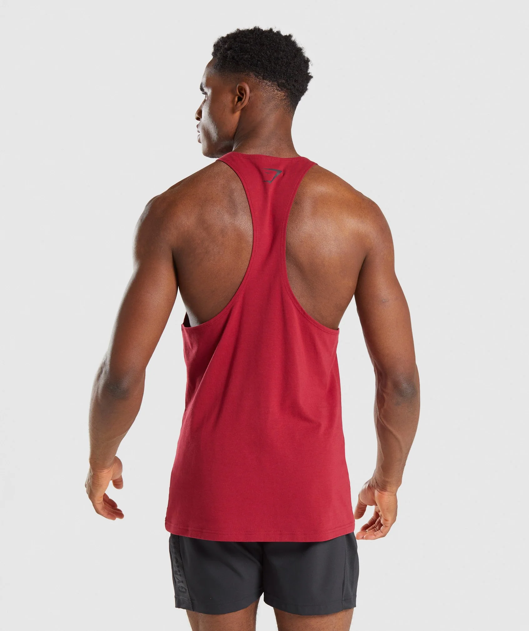 Gymshark Logo Strip Stringer - Burgundy - Image 2