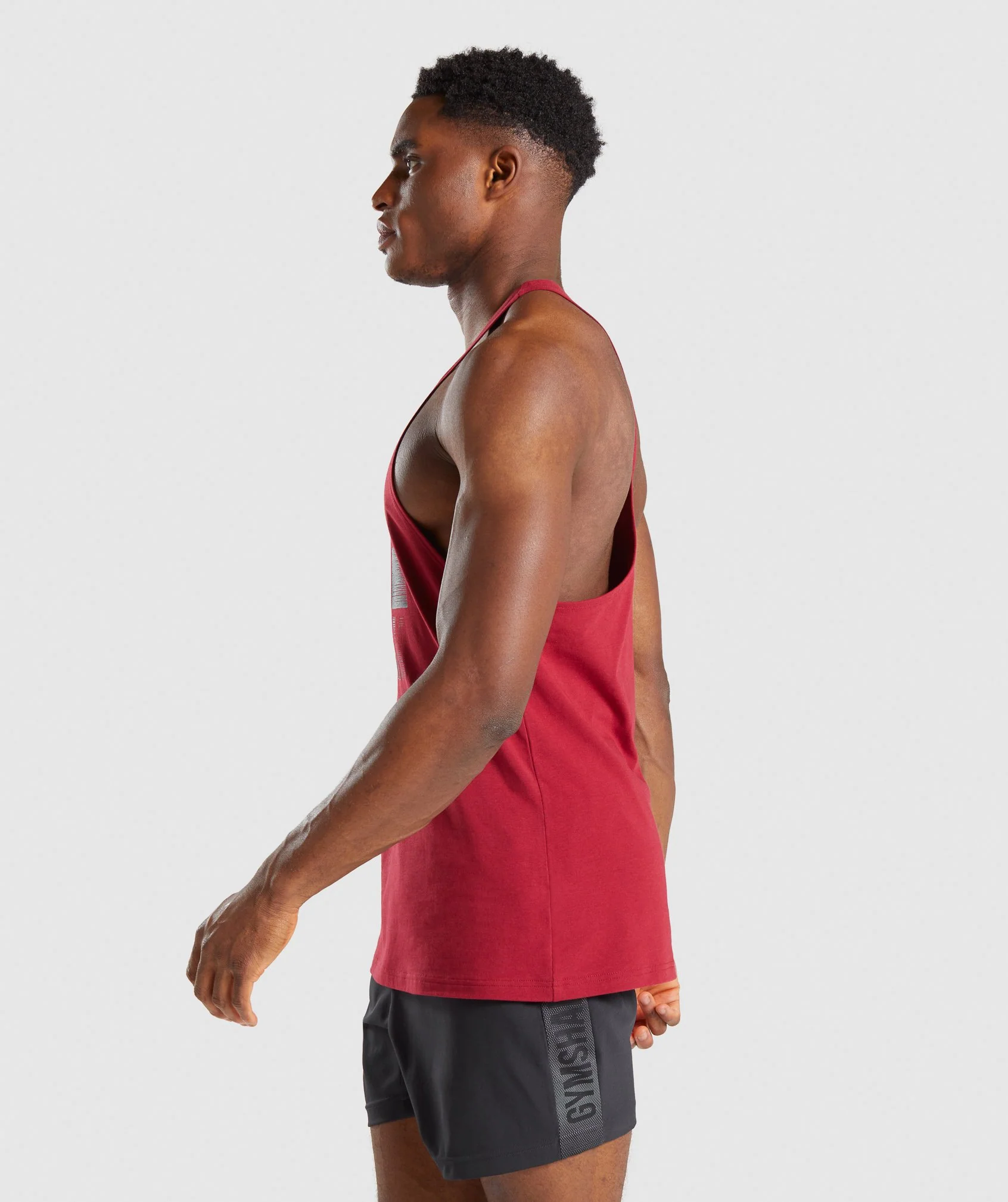 Gymshark Logo Strip Stringer - Burgundy - Image 3