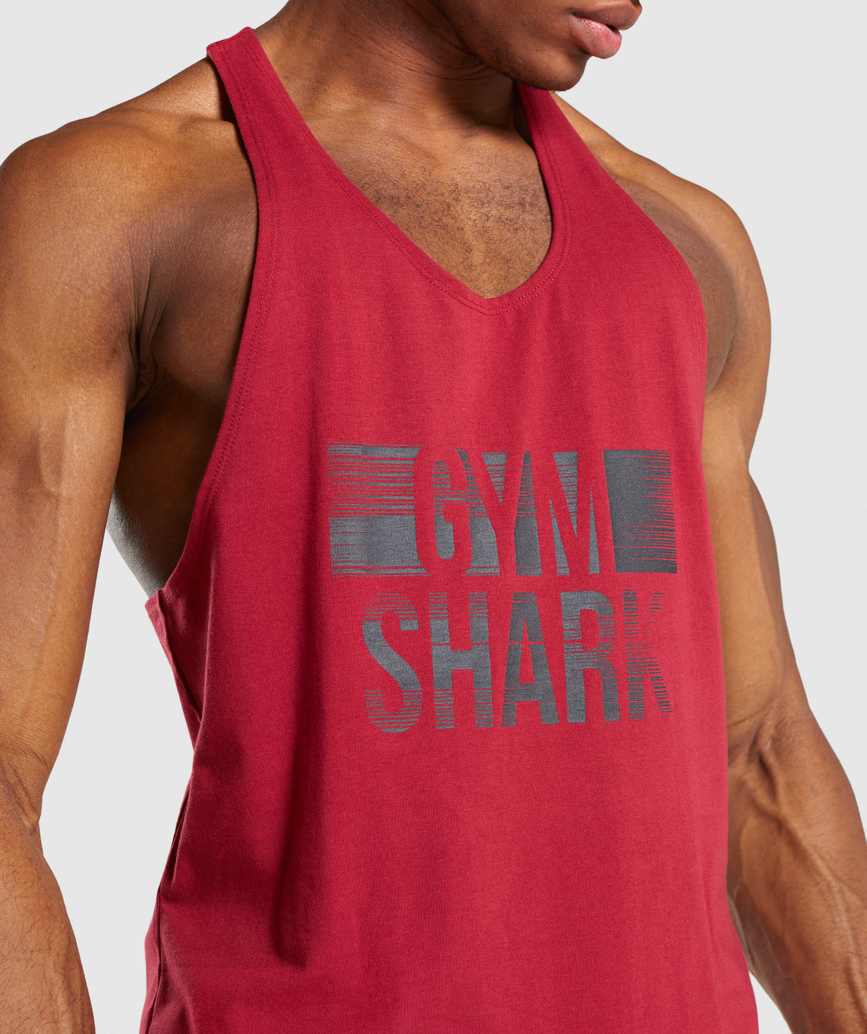 Gymshark Logo Strip Stringer - Burgundy - Image 5