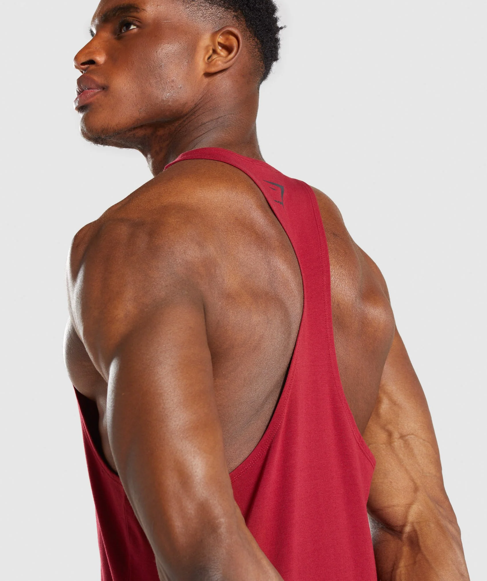 Gymshark Logo Strip Stringer - Burgundy - Image 6