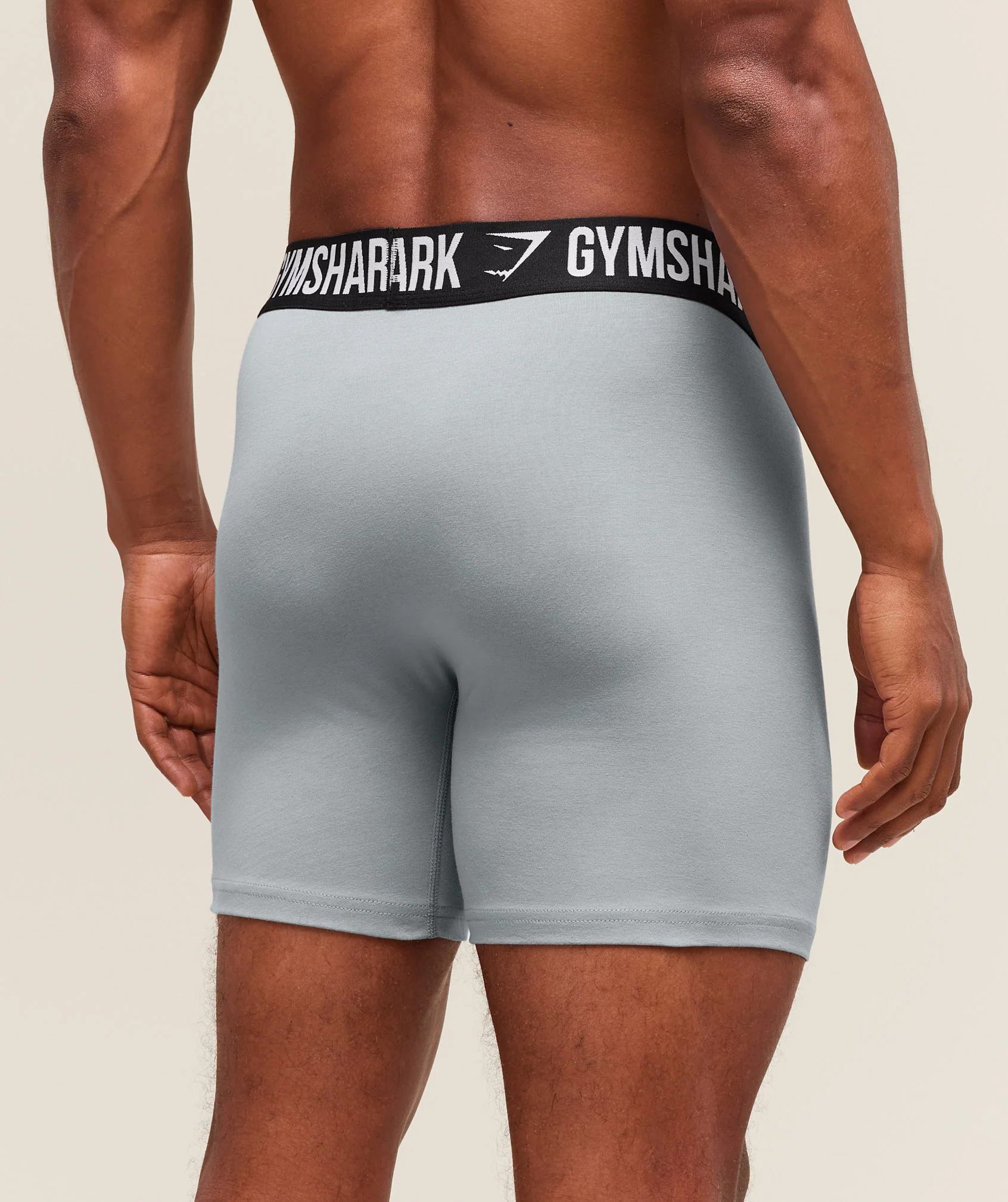 Gymshark Long Boxer Brief 3PK - Denim Grey/Titanium Blue/Black - Image 4