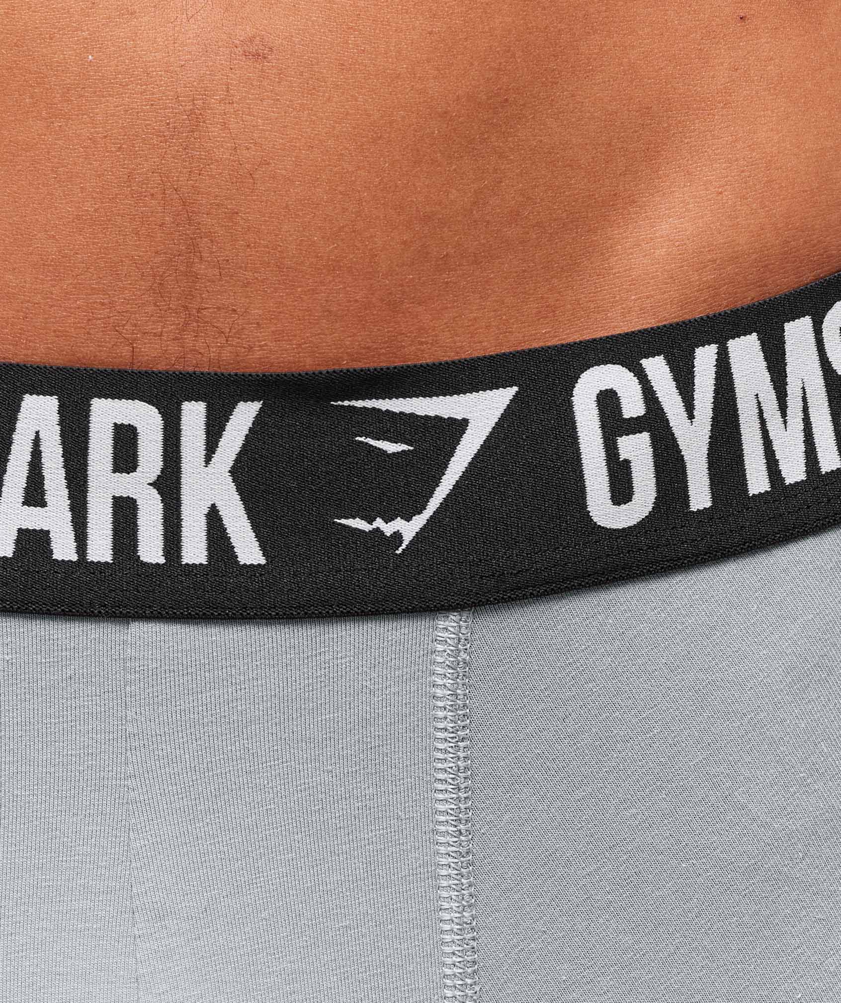 Gymshark Long Boxer Brief 3PK - Denim Grey/Titanium Blue/Black - Image 9