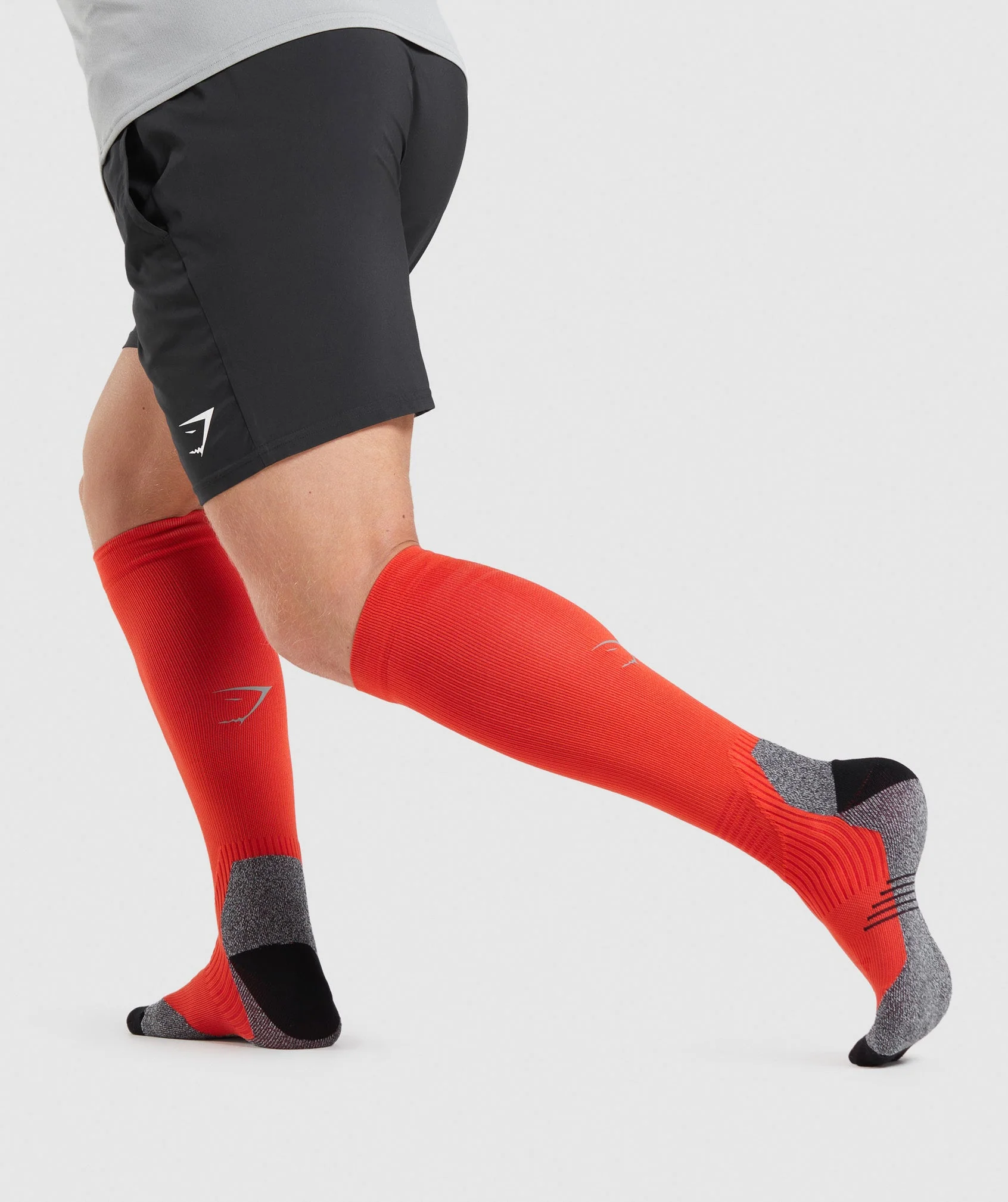 Gymshark Long Performance Socks - Papaya Orange - Image 4