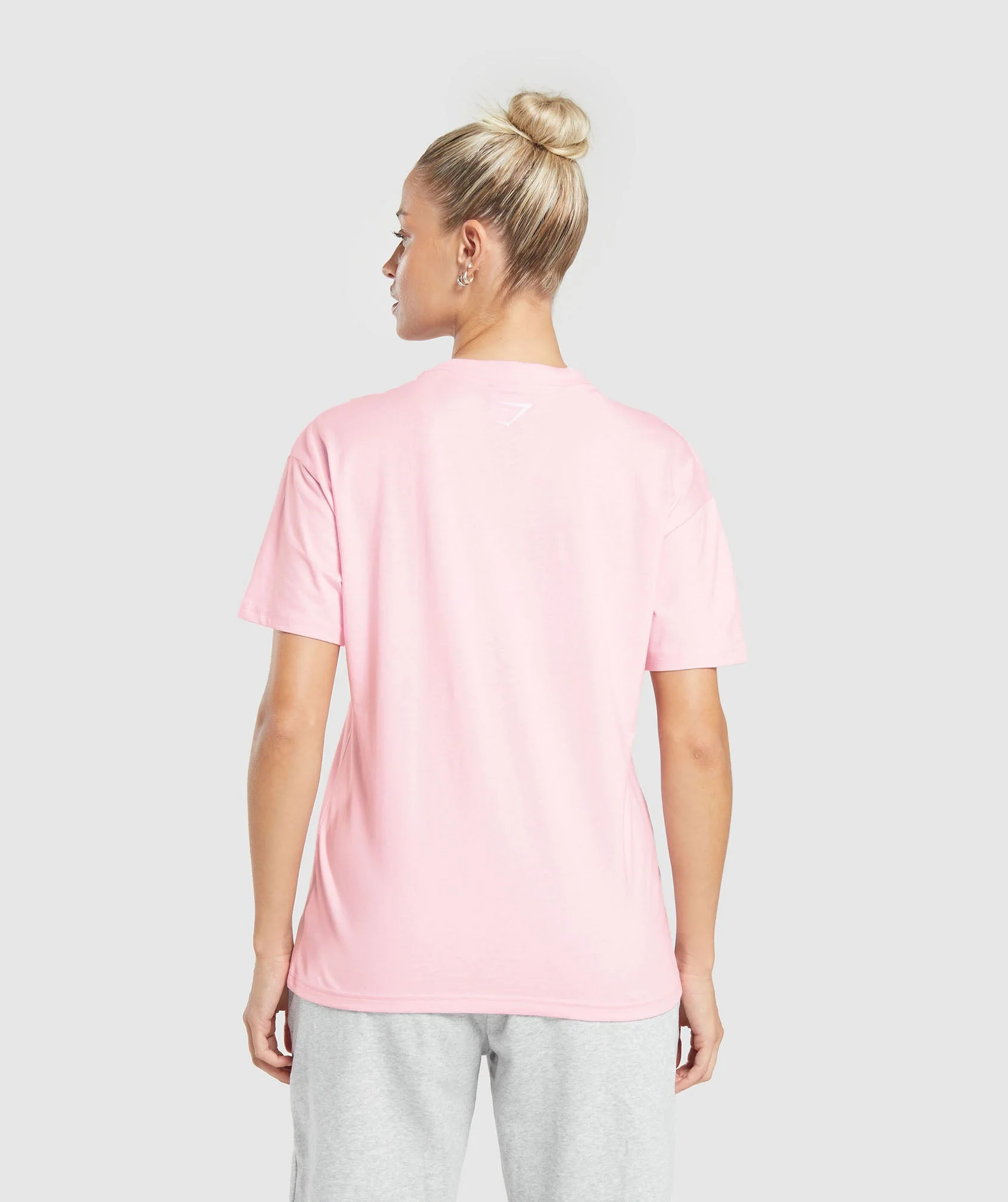 Gymshark Love Hearts Oversized T-Shirt - Dolly Pink - Image 2