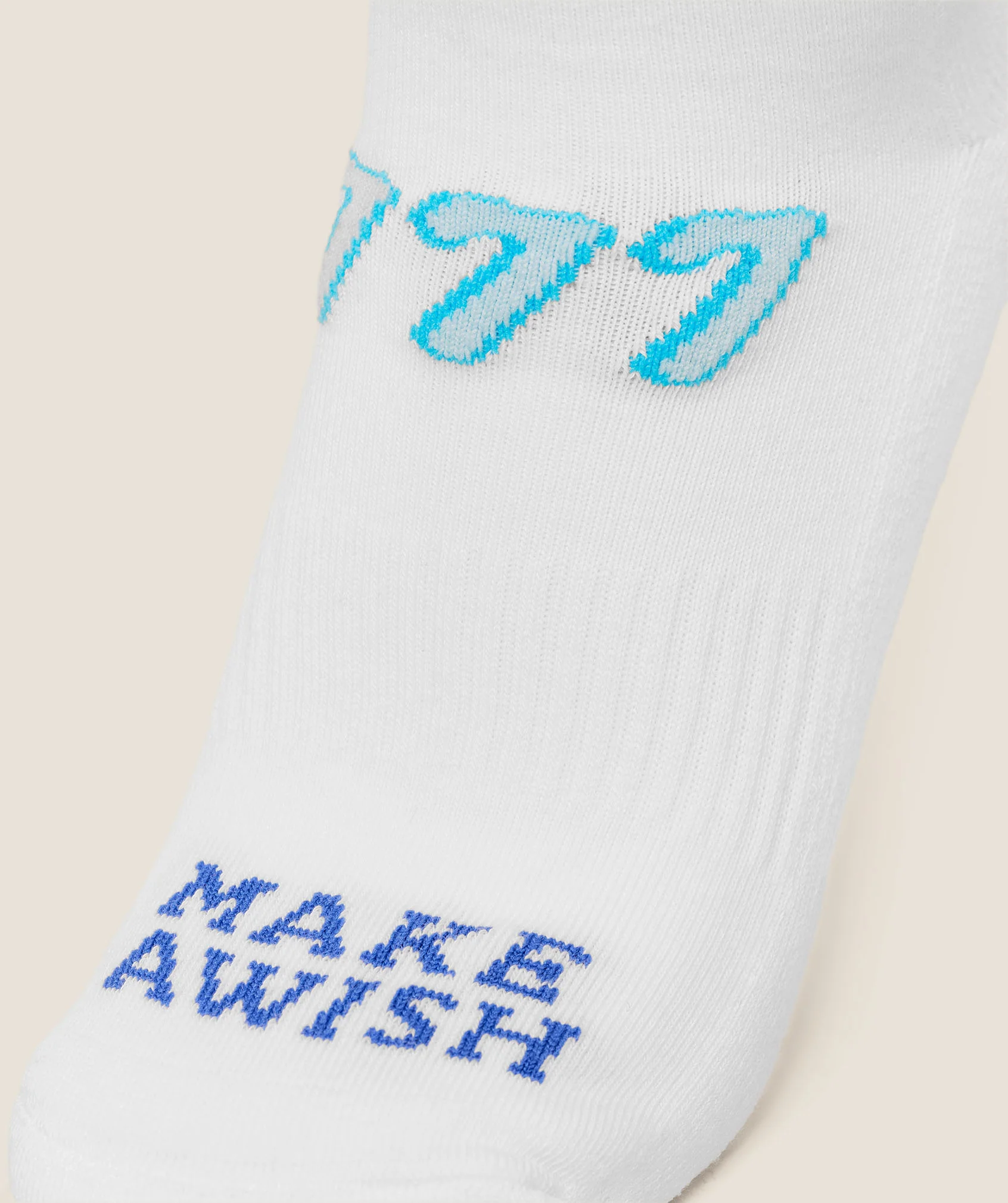 Gymshark Lucky Graphic Crew Socks 3pk - White - Image 5