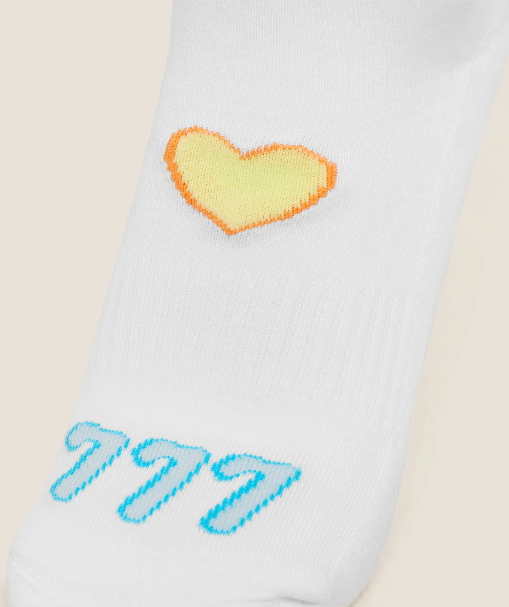 Gymshark Lucky Graphic Crew Socks 3pk - White - Image 6