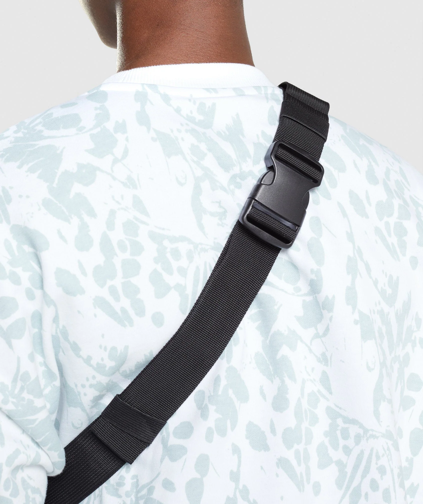 Gymshark Animal Print Sling Bag - Black - Image 3