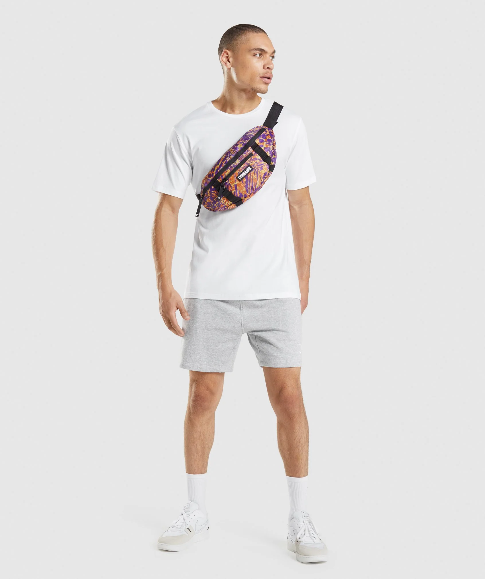 Gymshark Animal Print Sling Bag - Orange Print - Image 3