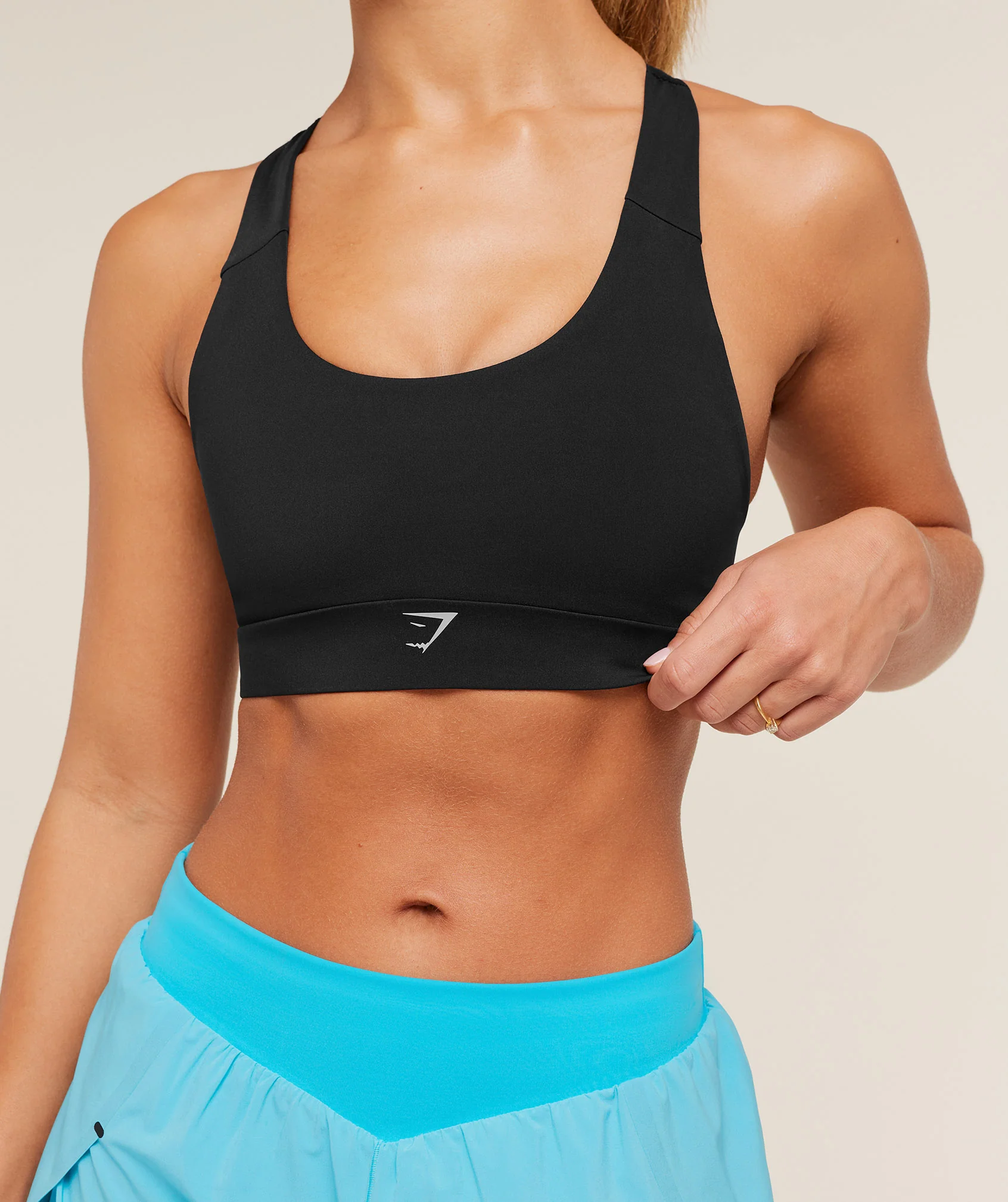 Gymshark Medium Support Running Sports Bra - GS Black - Image 5