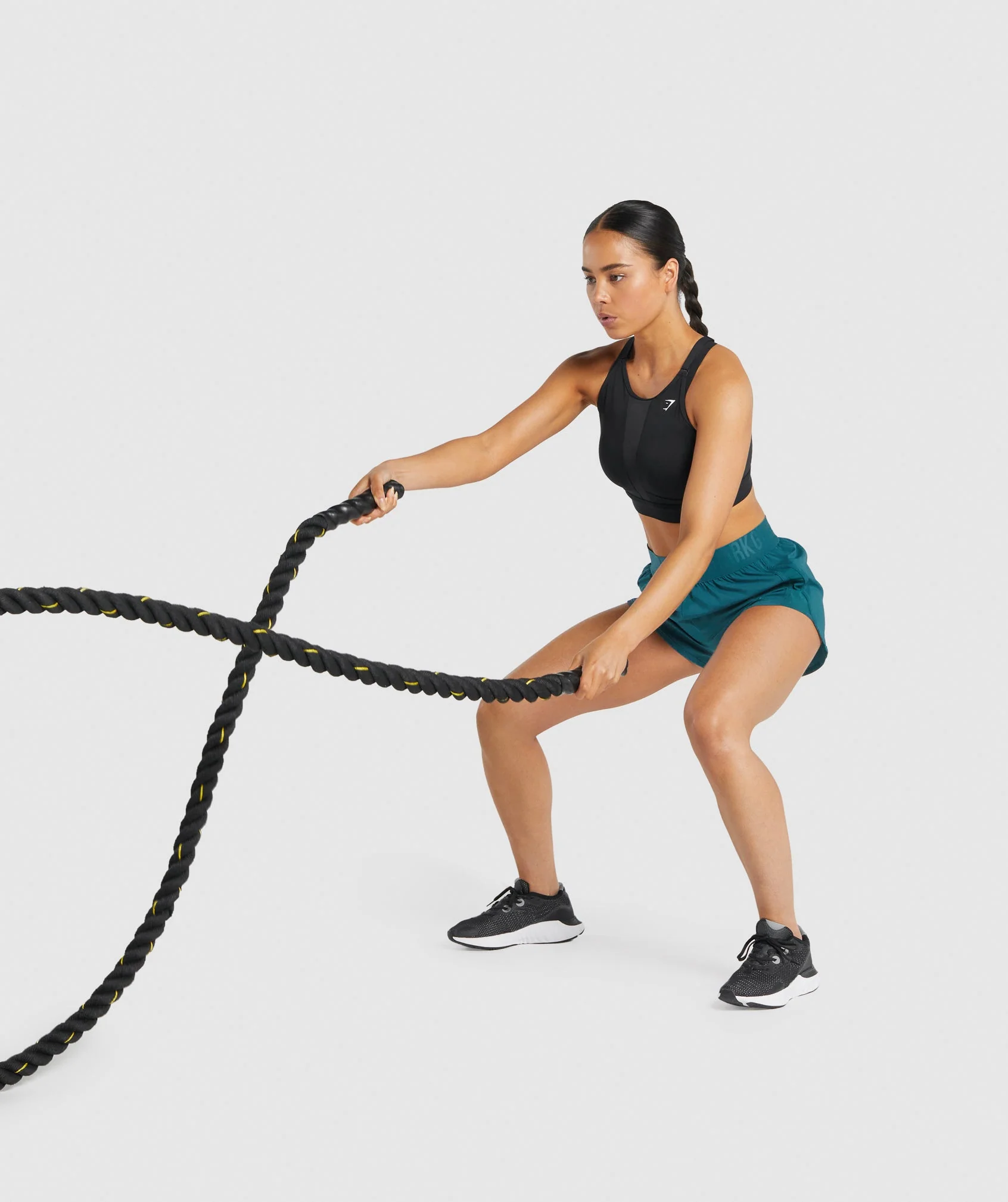 Gymshark Mesh Neckline Sports Bra - Black - Image 4