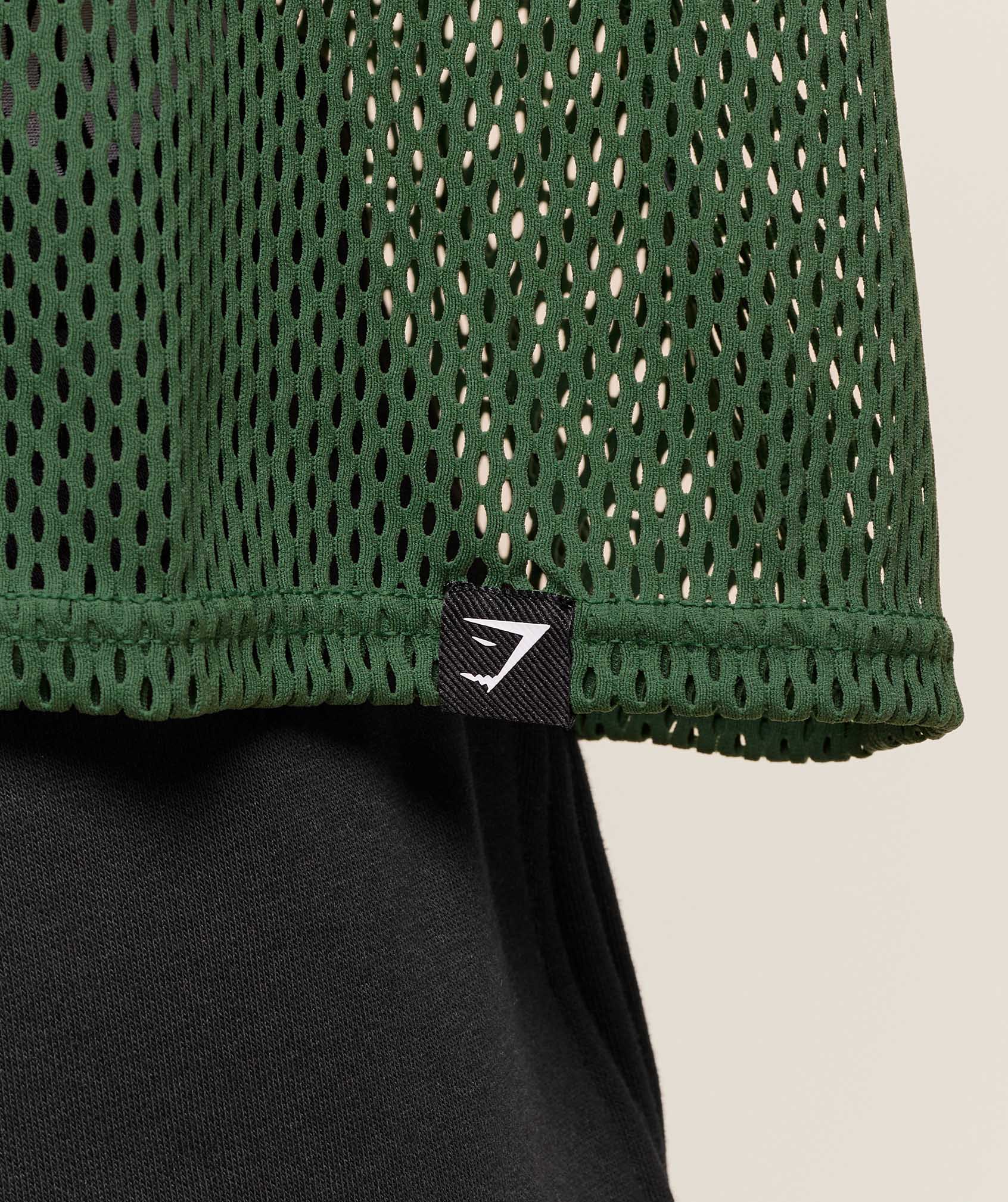 Gymshark Mesh Oversized Tank - Classic Green - Image 5
