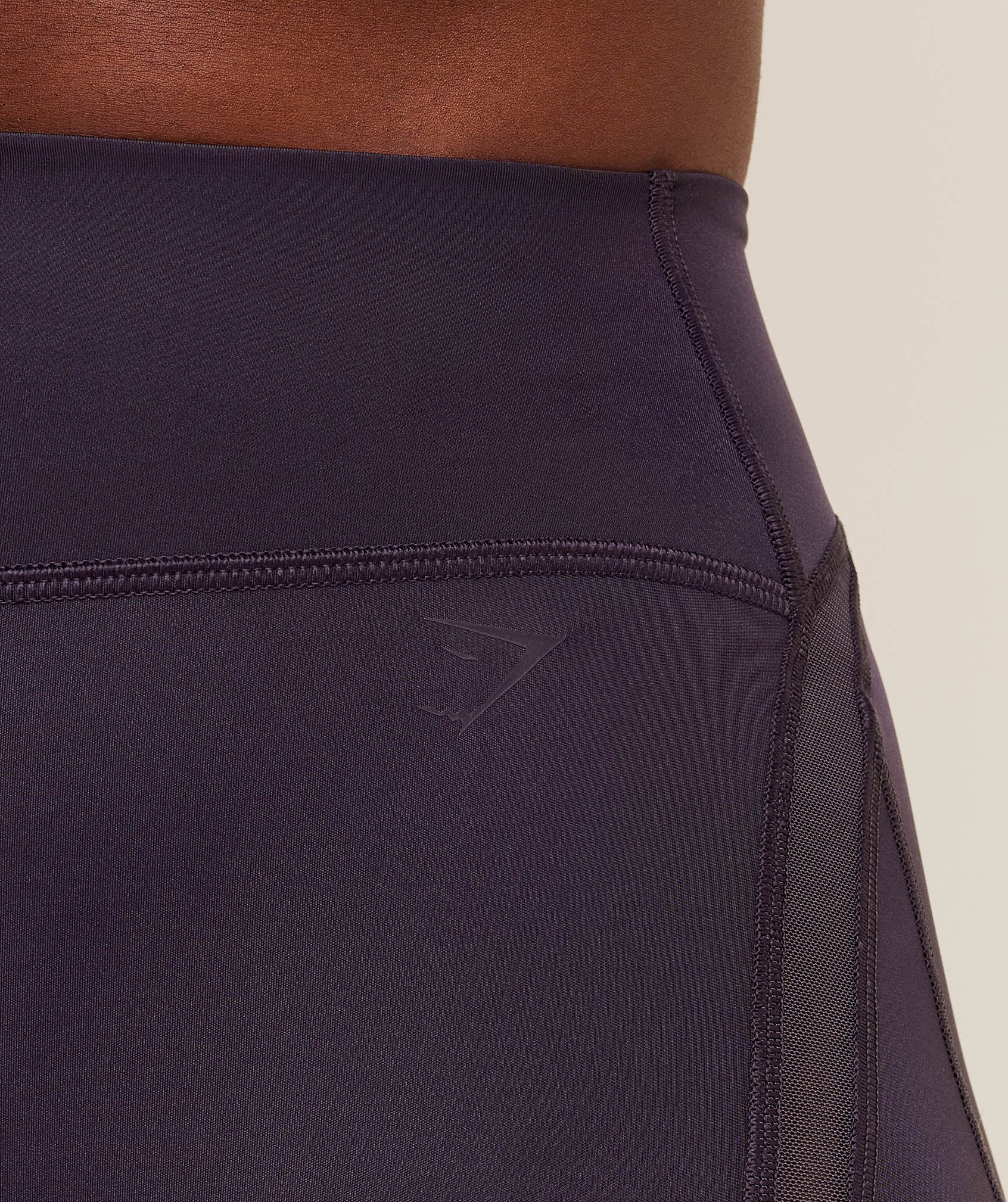 Gymshark Mesh Panel Leggings - Midnight Purple - Image 6