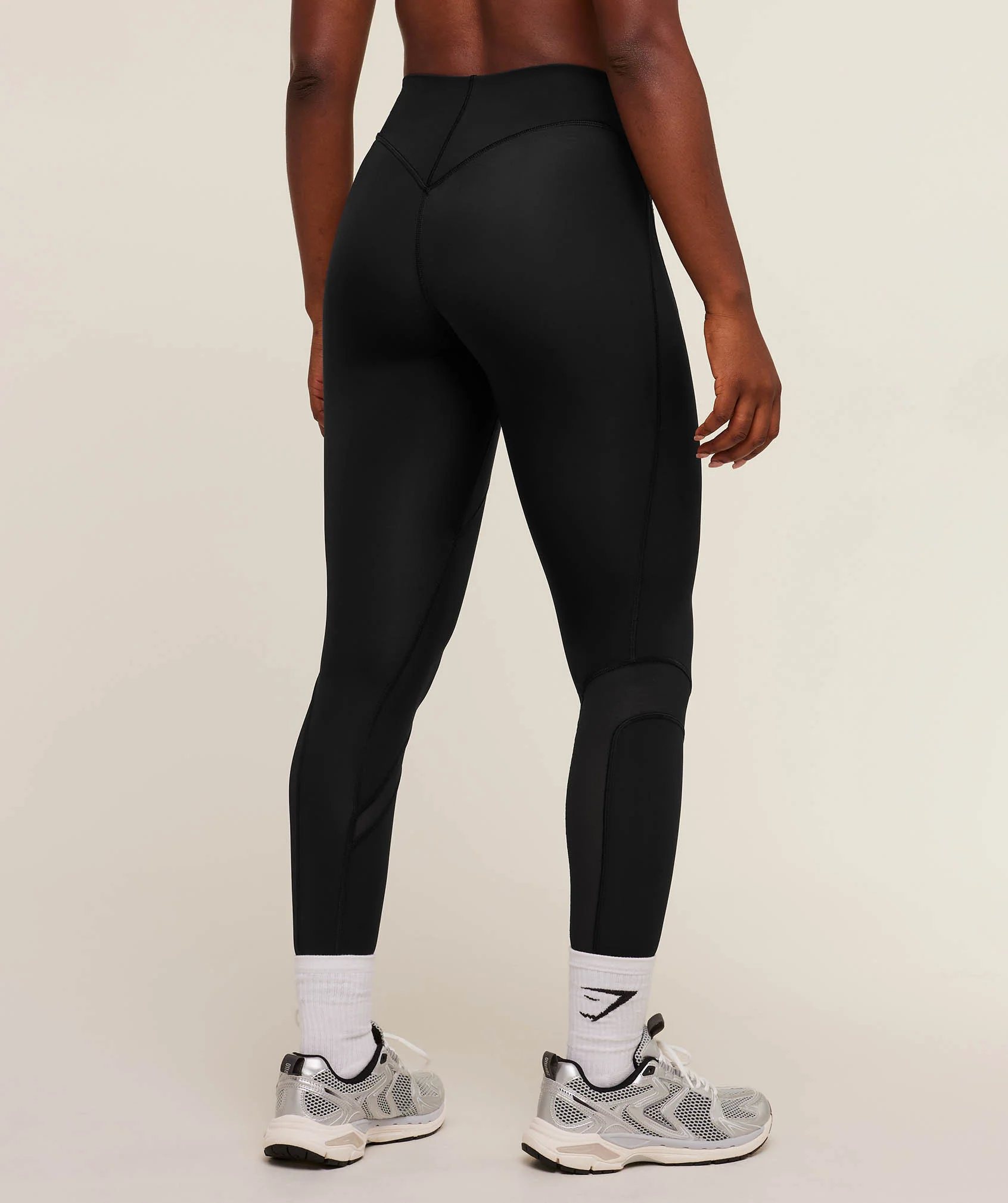 Gymshark Mesh Panel Leggings - GS Black - Image 2