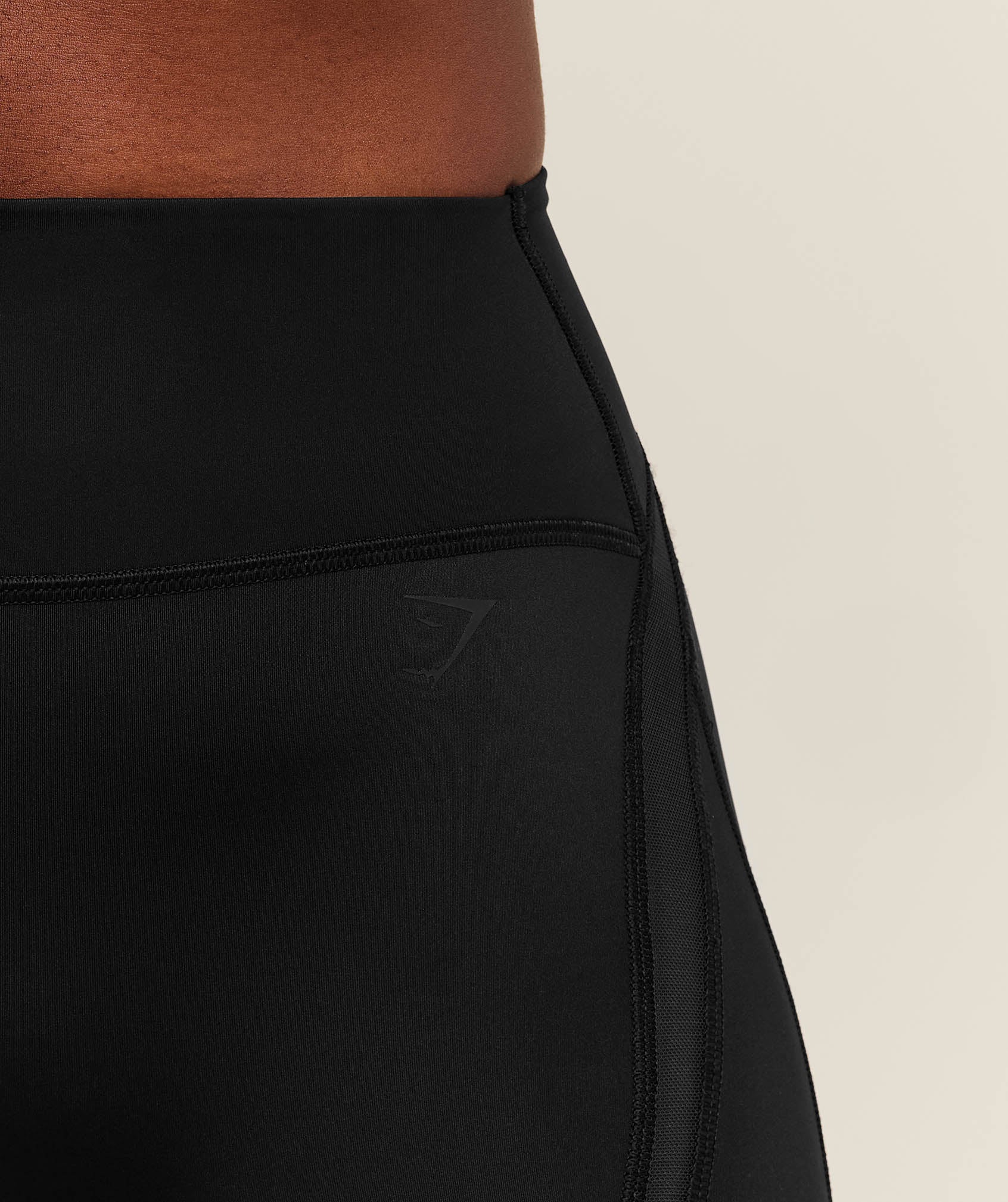Gymshark Mesh Panel Leggings - GS Black - Image 5