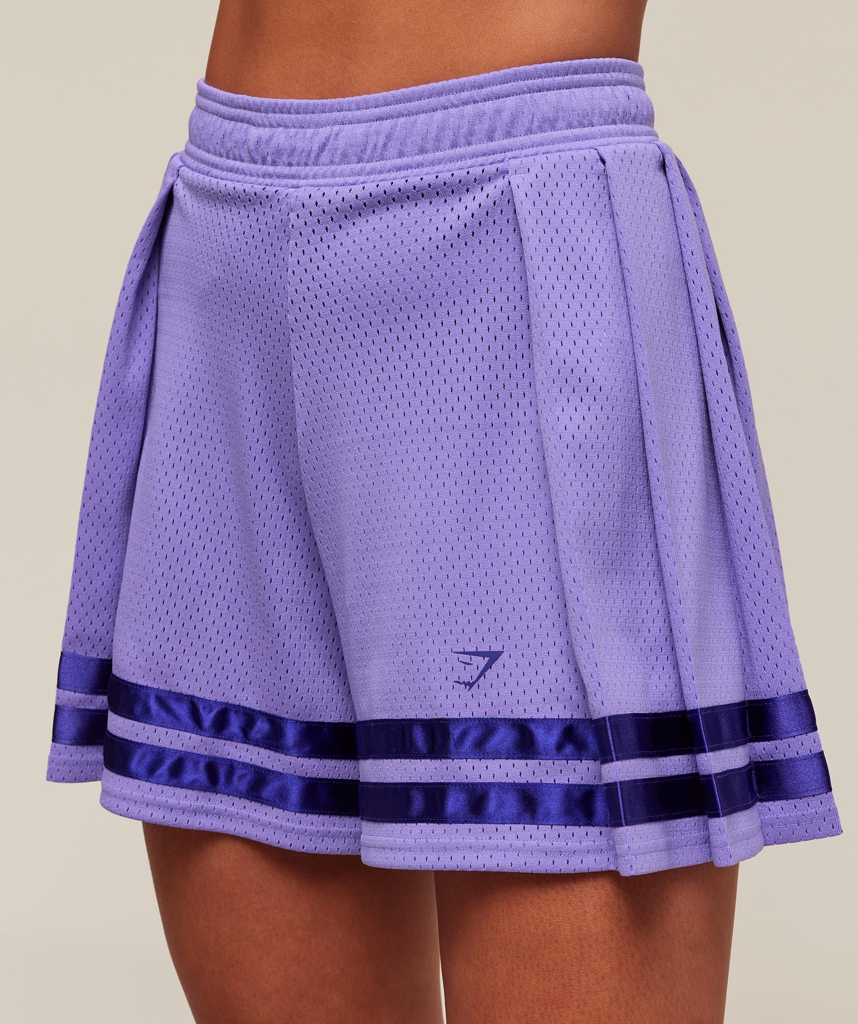 Gymshark Mesh Pleated Shorts - Record Purple - Image 5
