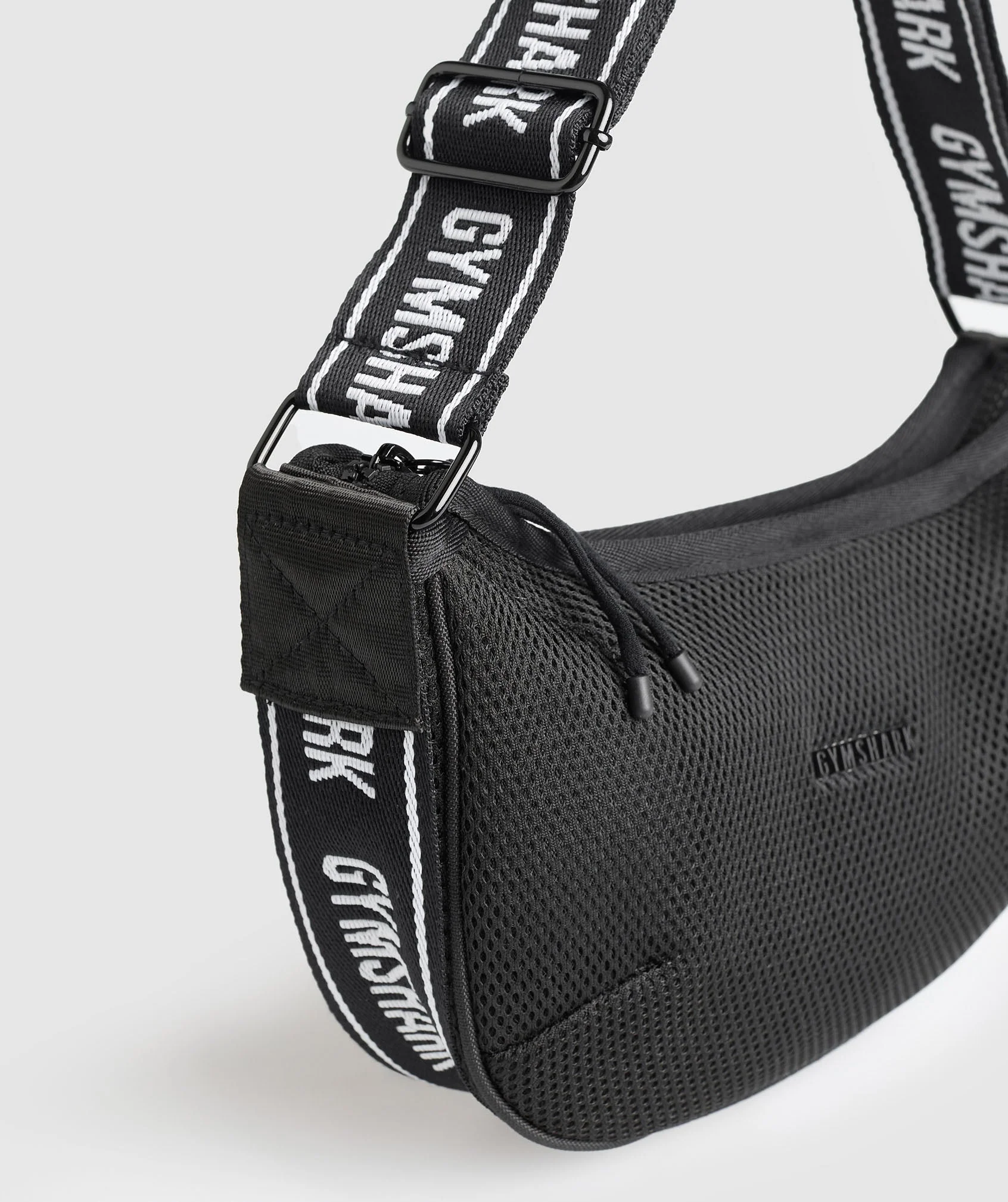 Gymshark Mesh Shoulder Bag - Black - Image 3
