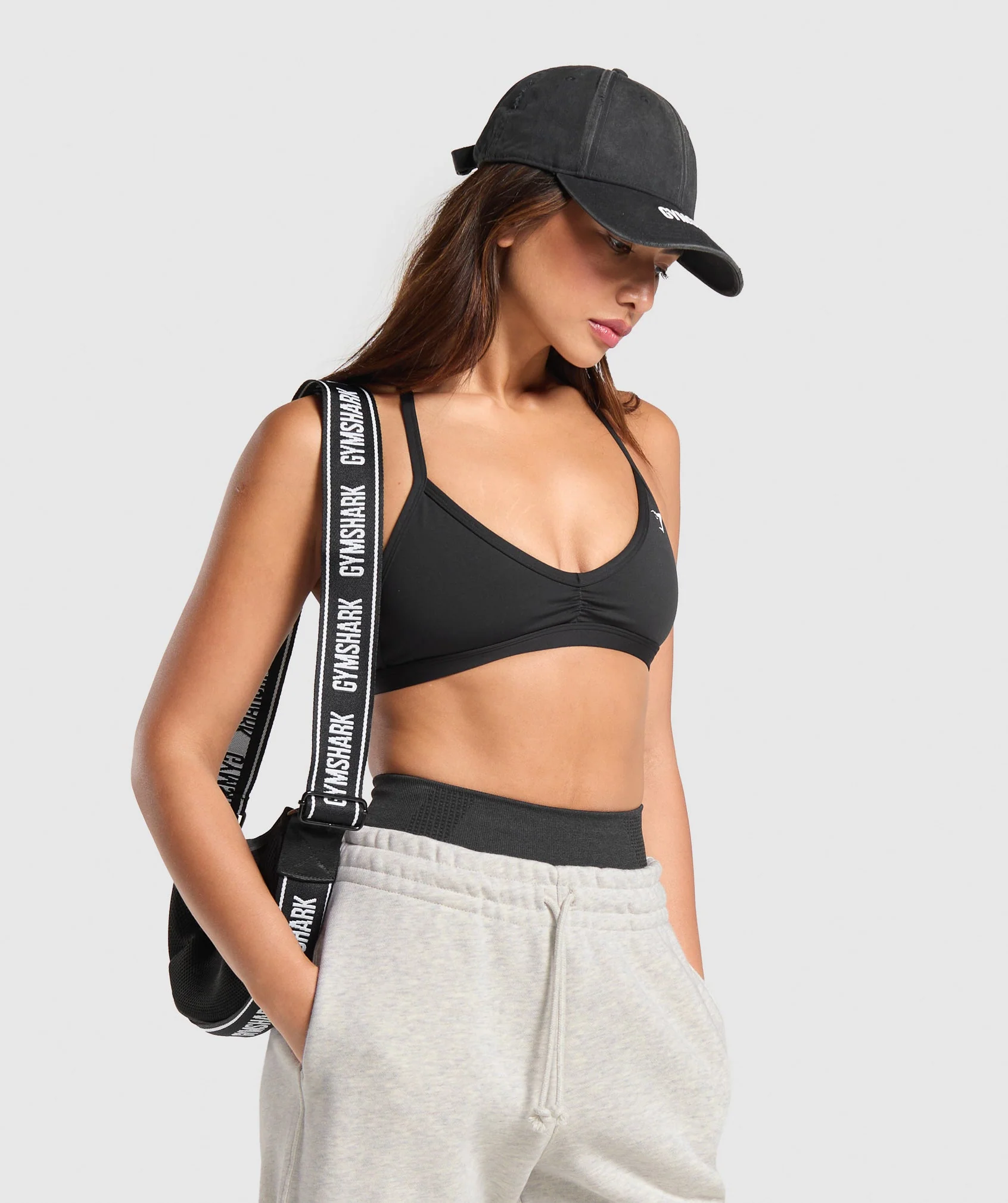 Gymshark Mesh Shoulder Bag - Black - Image 4