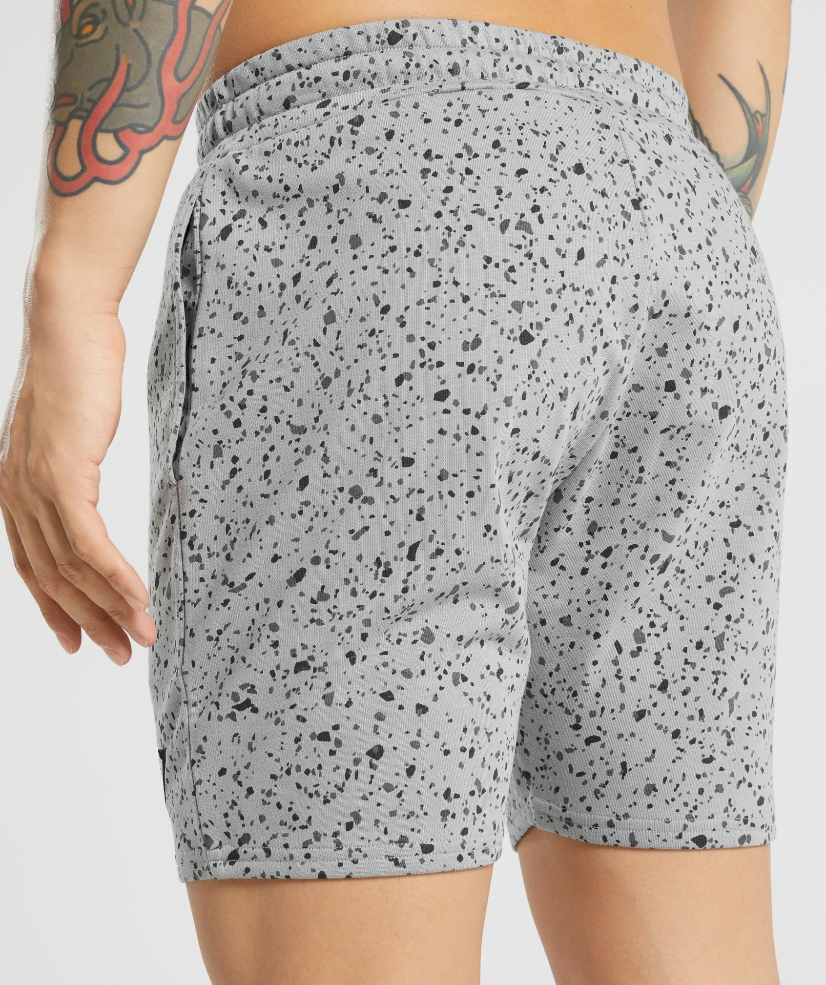 Gymshark Micro Print Shorts - Grey - Image 6
