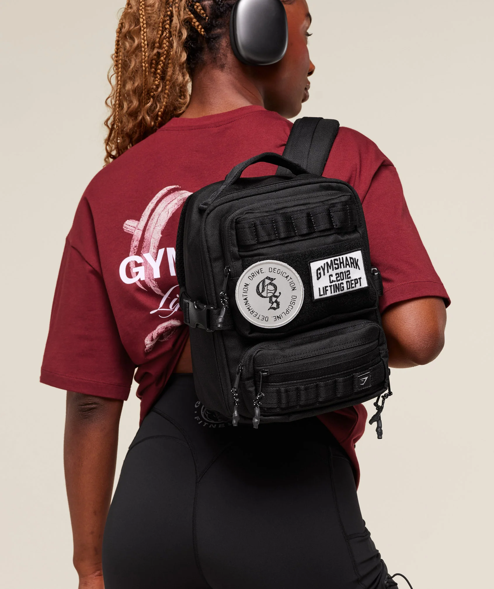 Gymshark Mini Tactical Backpack - Black - Image 2