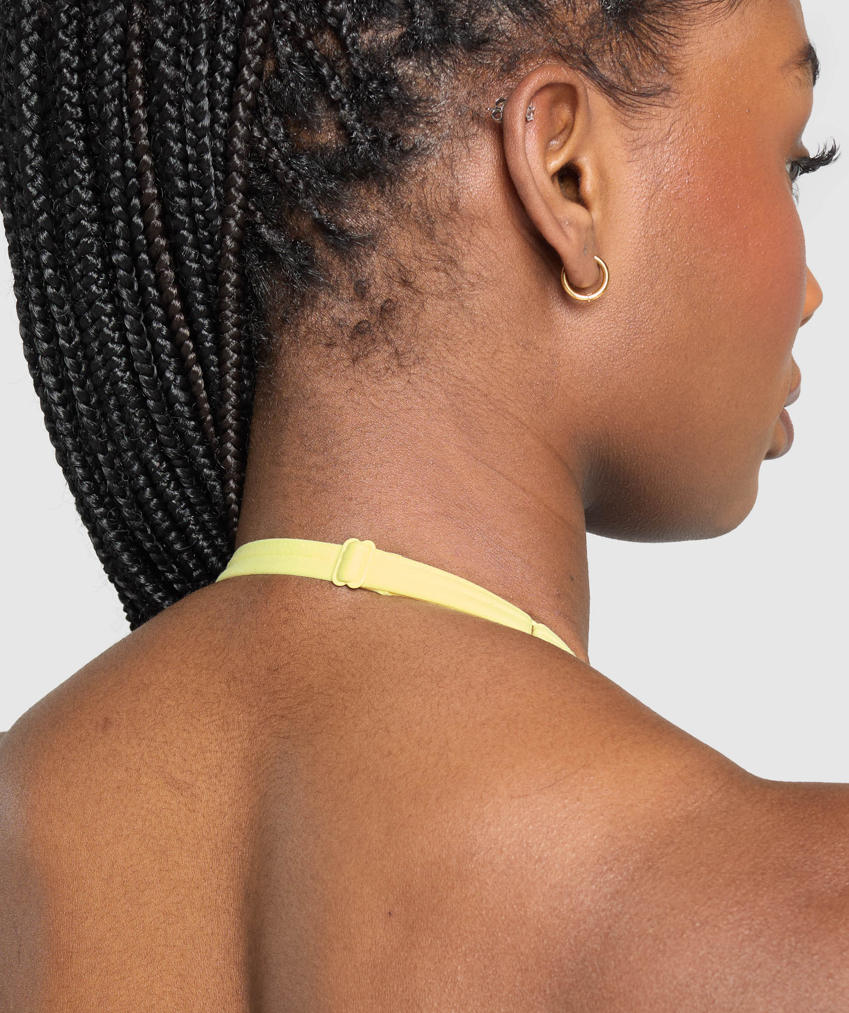 Gymshark Minimal Halterneck Sports Bra - Refresh Yellow - Image 6