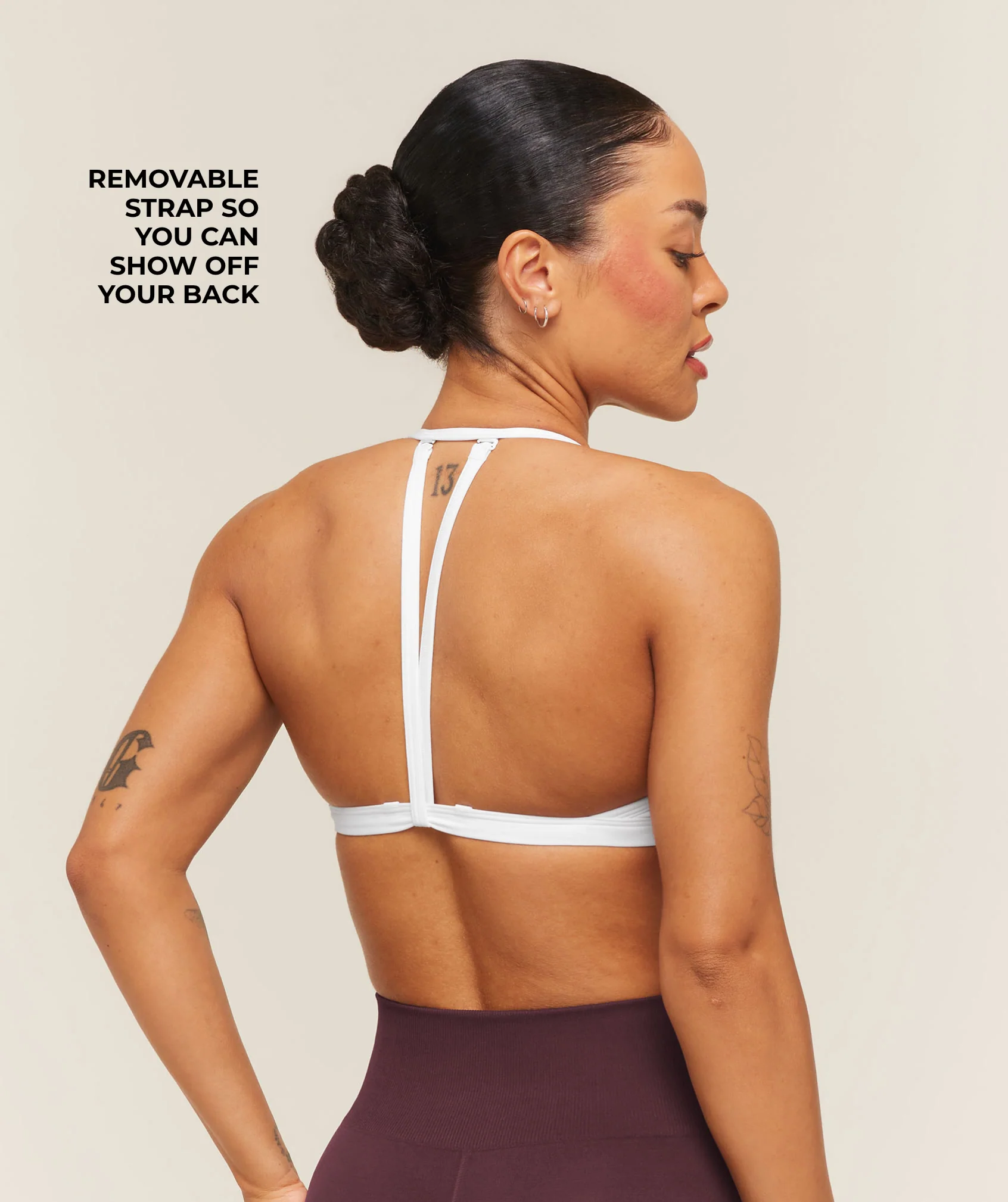 Gymshark Minimal Sports Bra 2.0 - White - Image 4