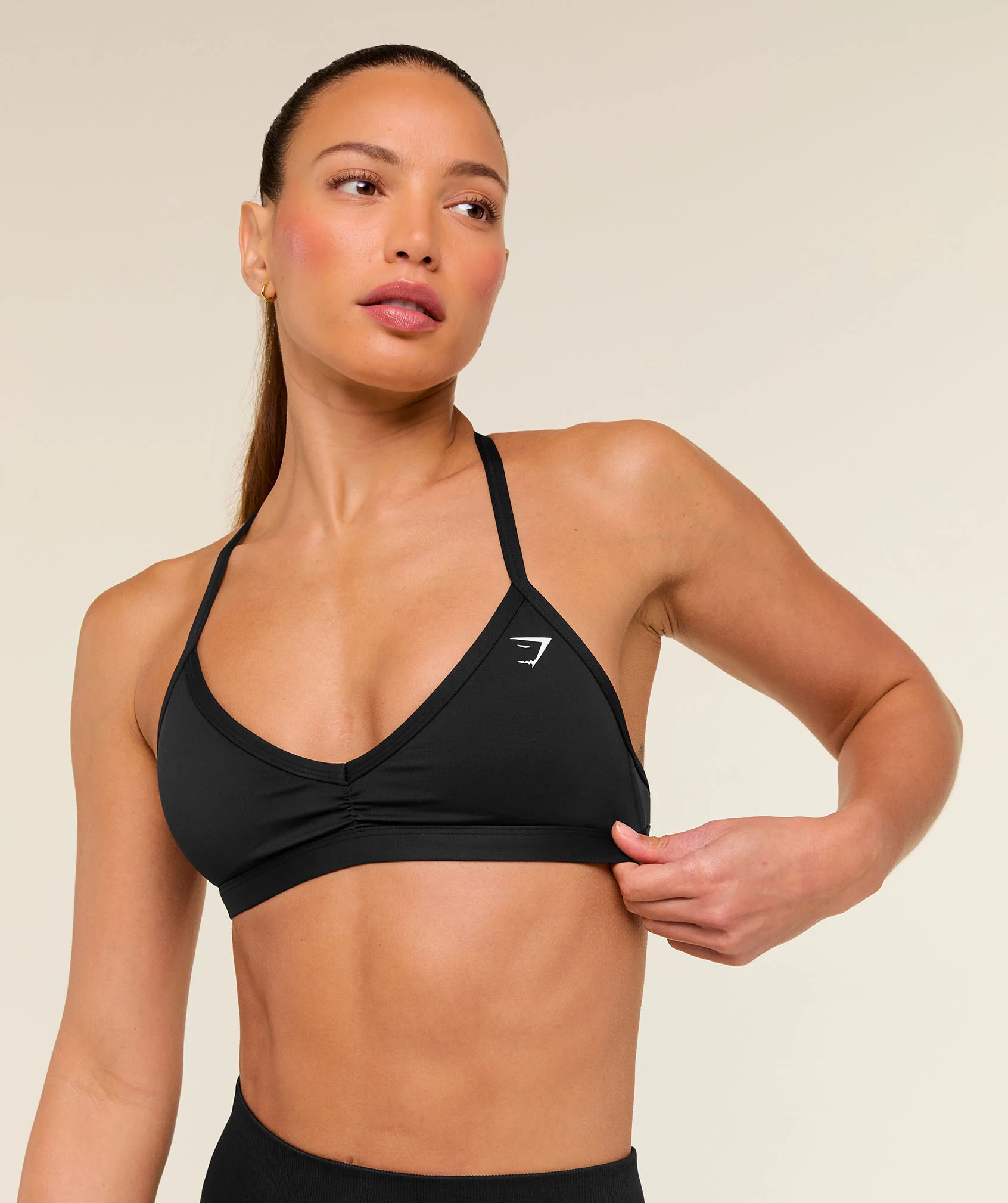 Gymshark Minimal Sports Bra - Black - Image 4