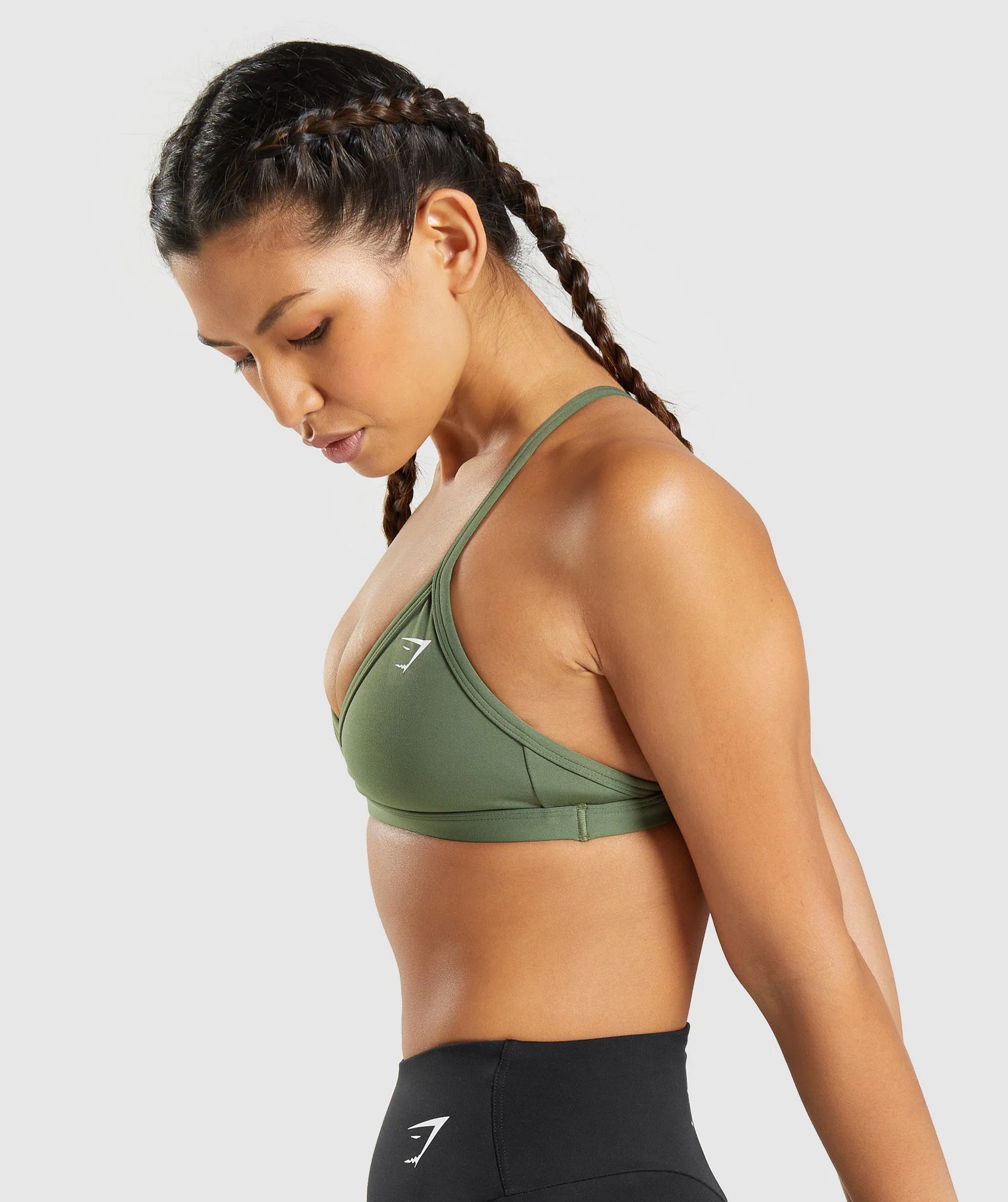 Gymshark Minimal Sports Bra - Core Olive - Image 3