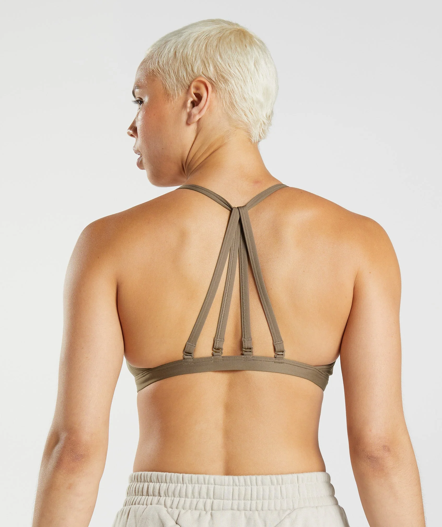 Gymshark Minimal Sports Bra - Soul Brown - Image 2