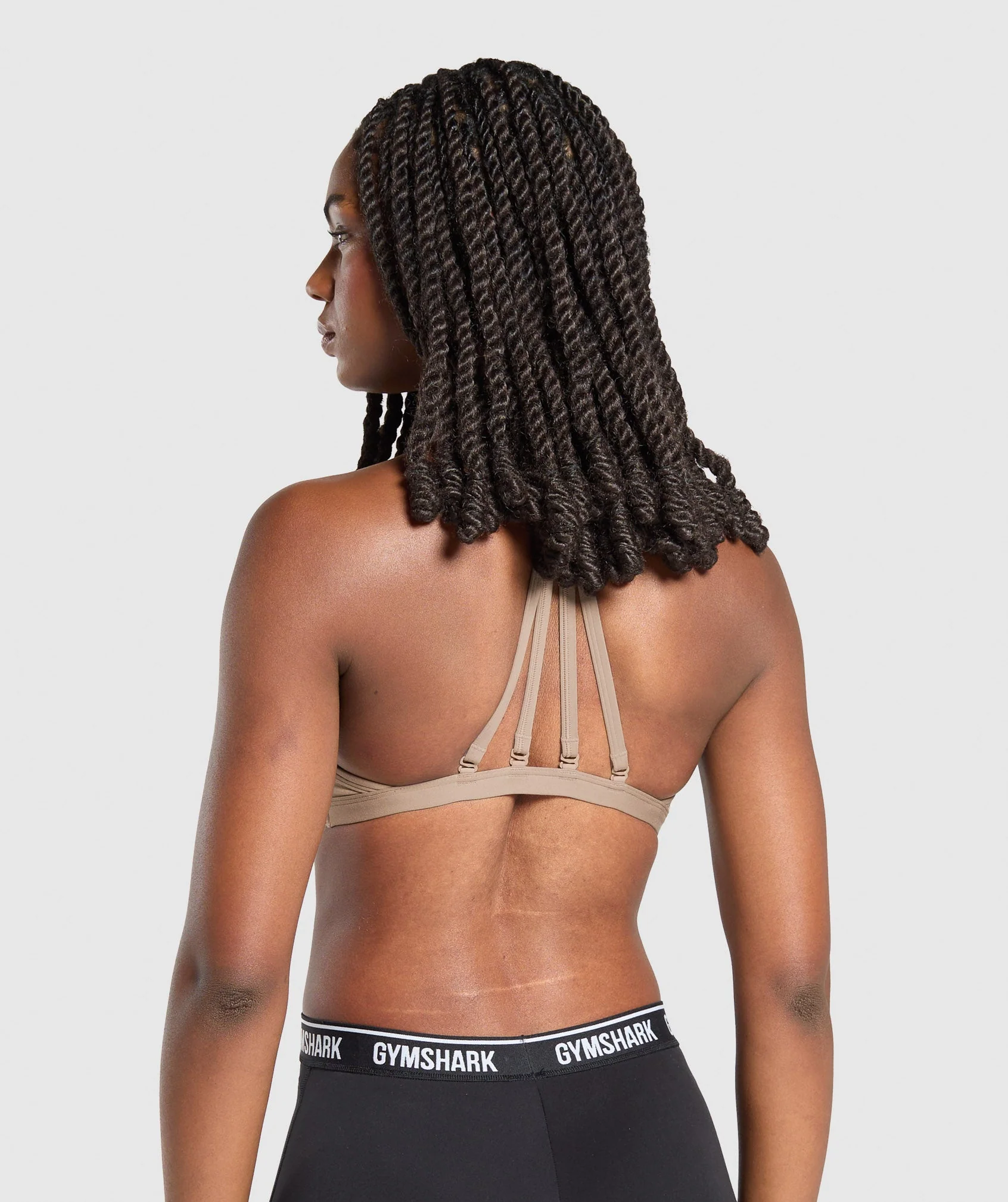 Gymshark Minimal Sports Bra - Lifestyle Brown - Image 2