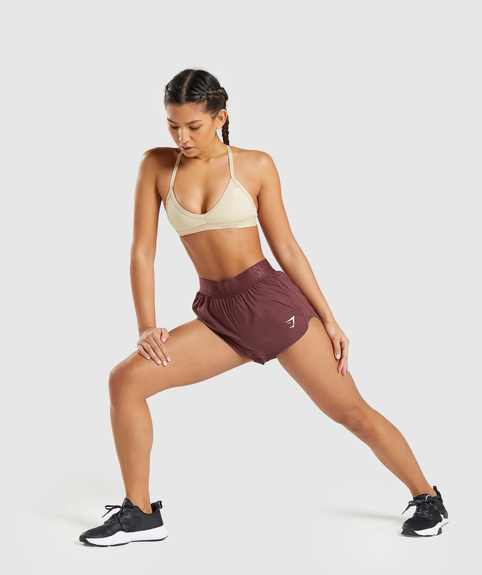 Gymshark Minimal Sports Bra - Vanilla Brown - Image 4