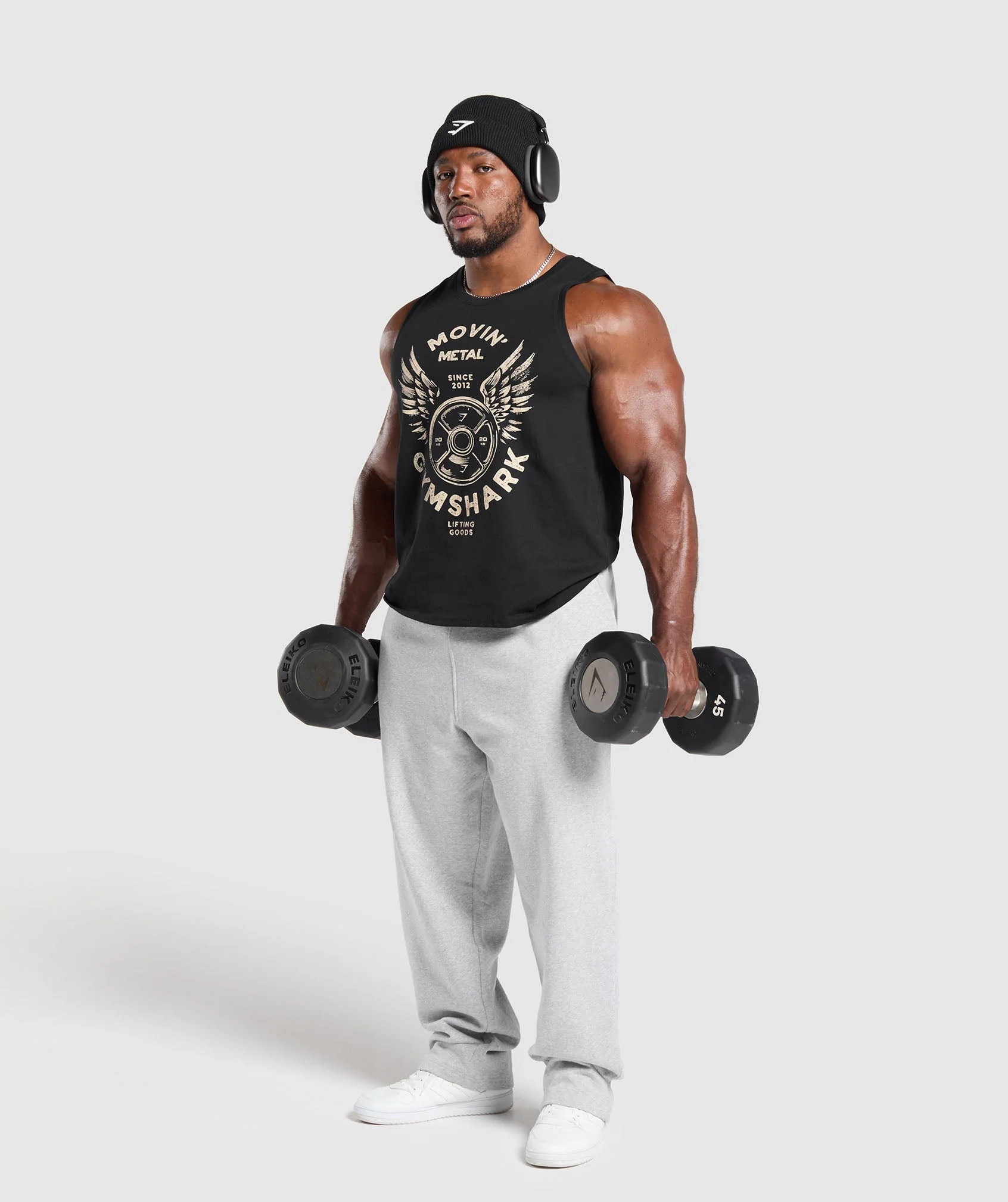 Gymshark Movin' Metal Graphic Tank - Black - Image 4