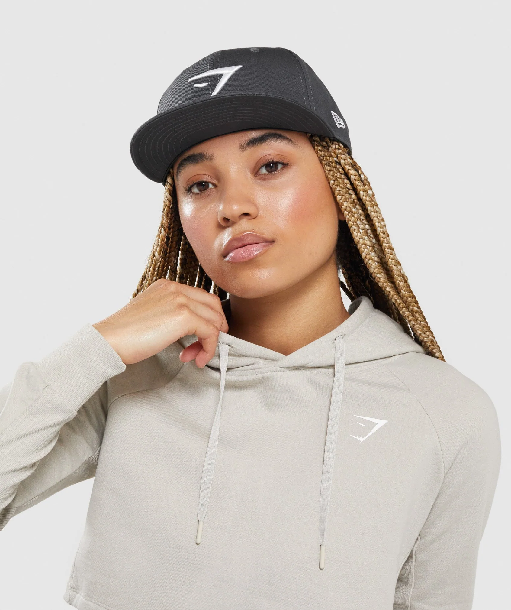 Gymshark New Era 9Fifty Snapback - Grey/White - Image 4