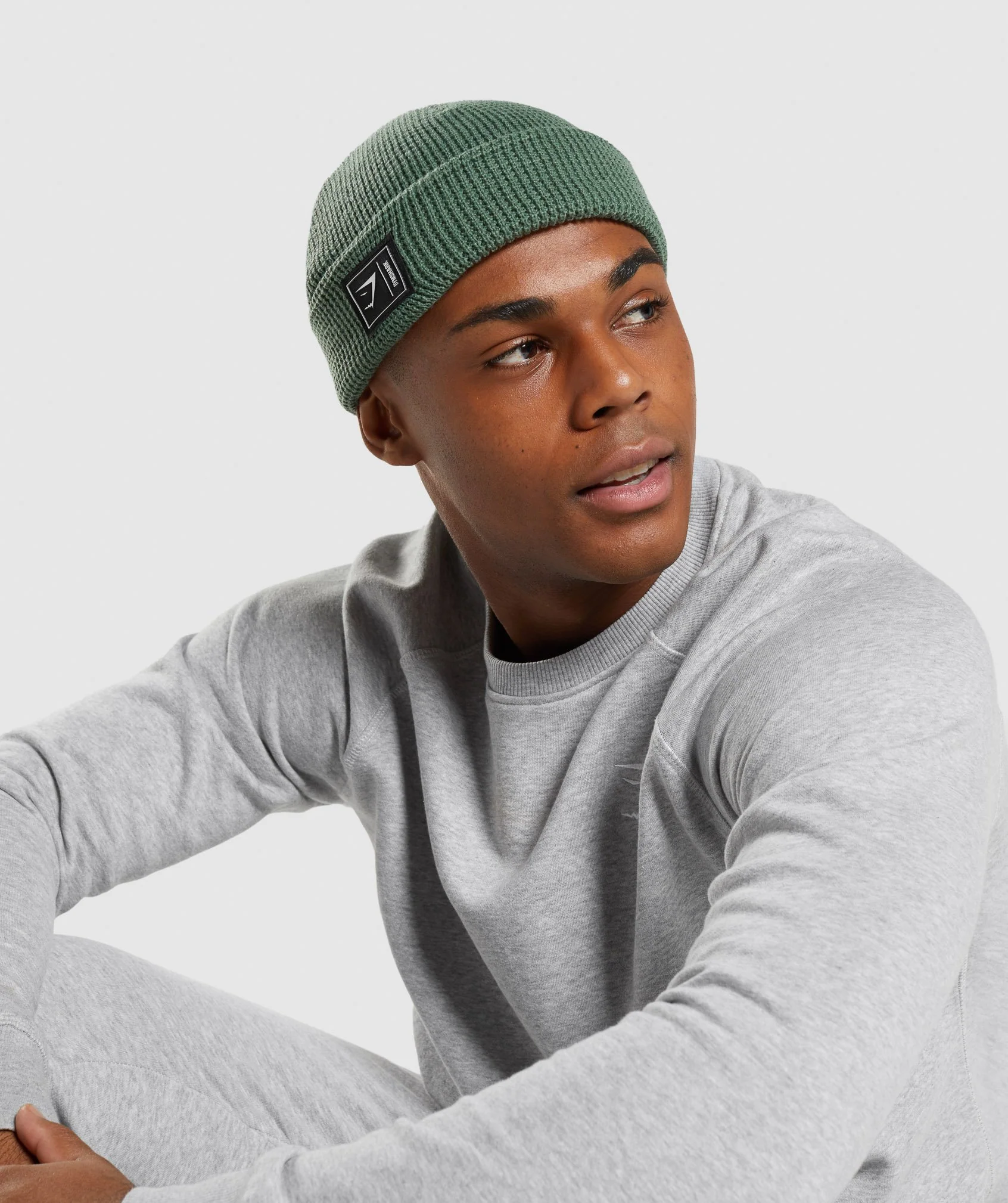 Gymshark New Era Fishermans Beanie - Green - Image 2