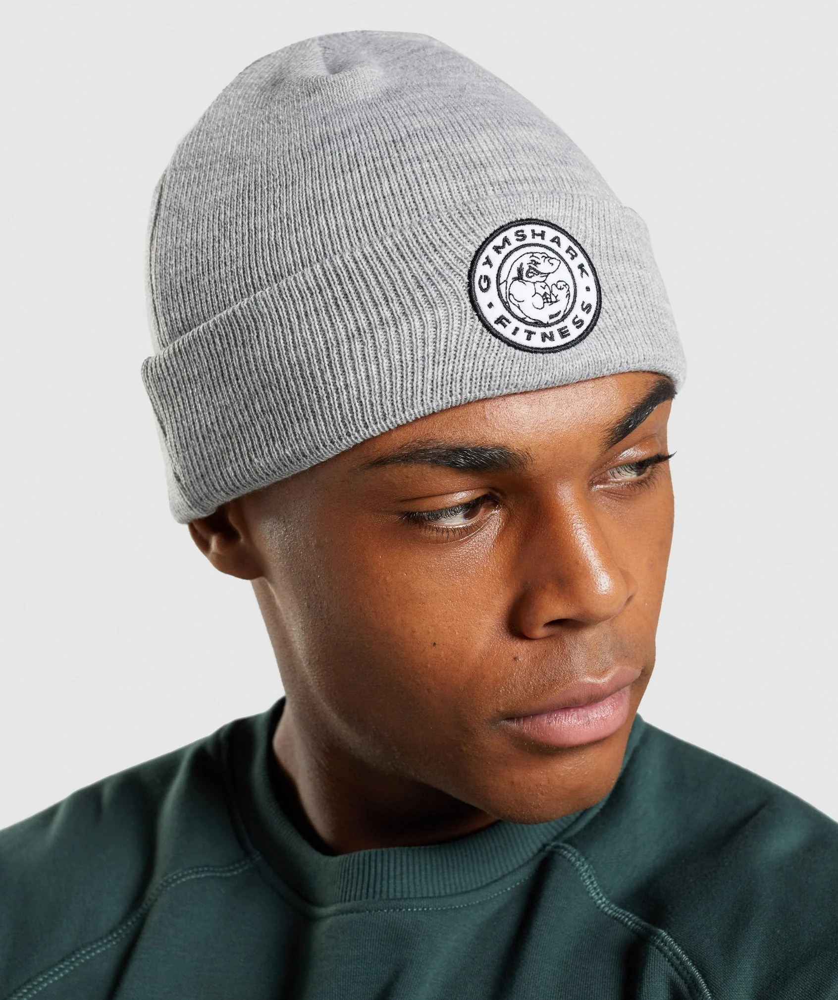 Gymshark New Era Legacy Cuff Knit - Grey - Image 3