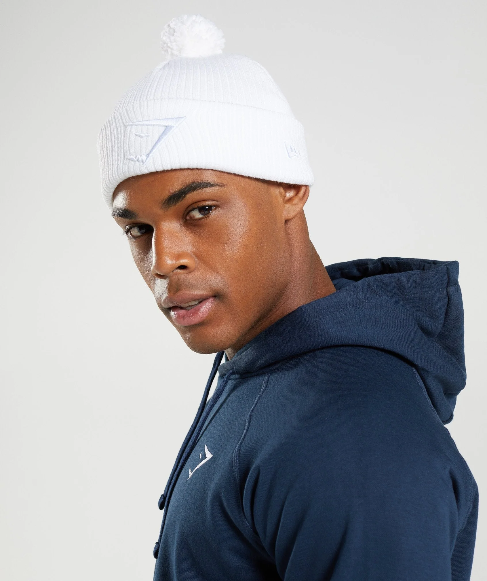 Gymshark New Era Mini Pom - White - Image 2