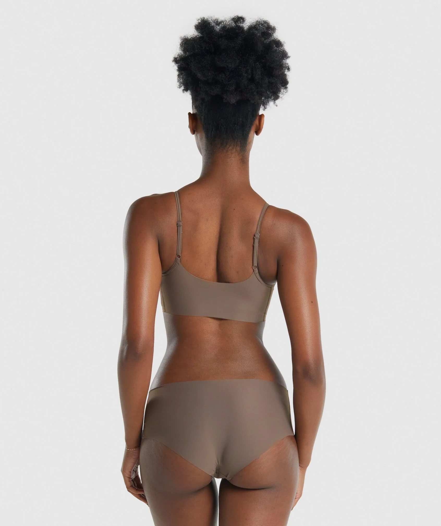 Gymshark No VPL Bralette - Brown - Image 2