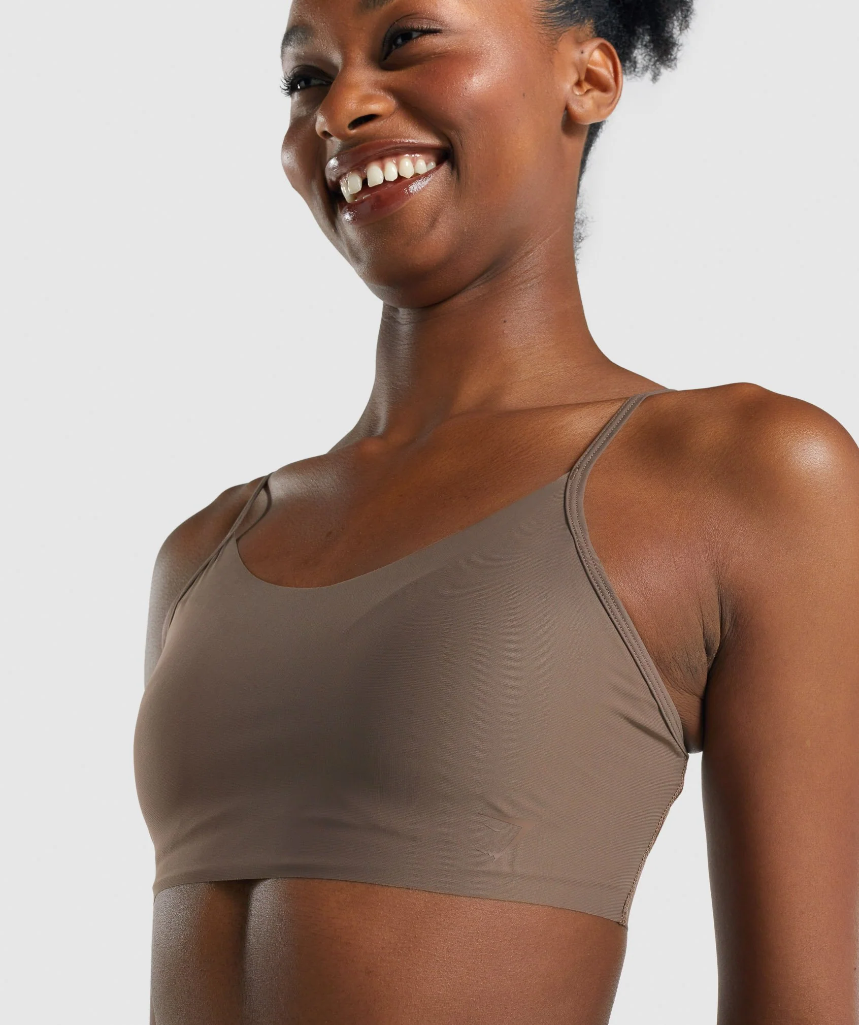 Gymshark No VPL Bralette - Brown - Image 5
