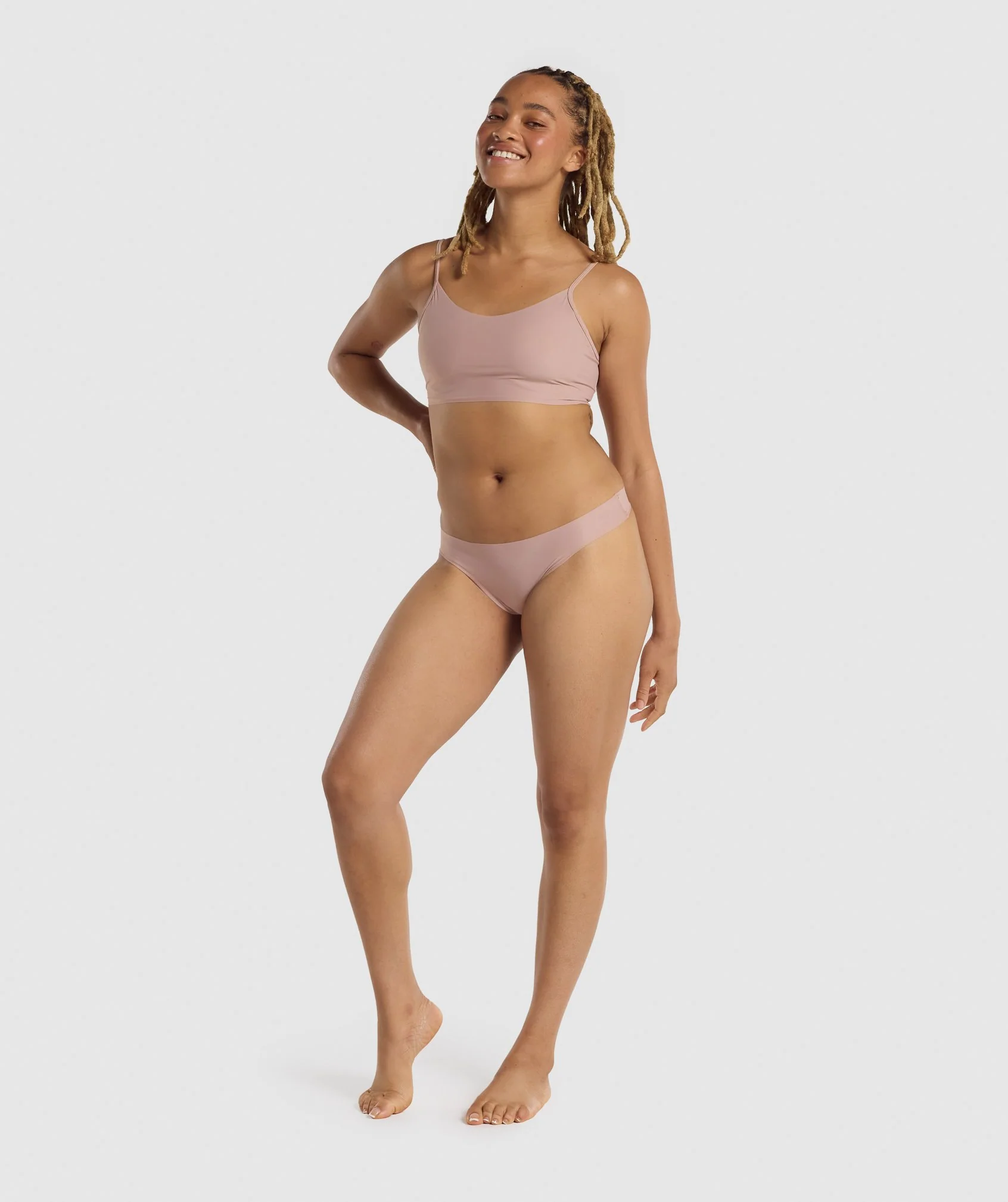 Gymshark No VPL Thong - Taupe - Image 4