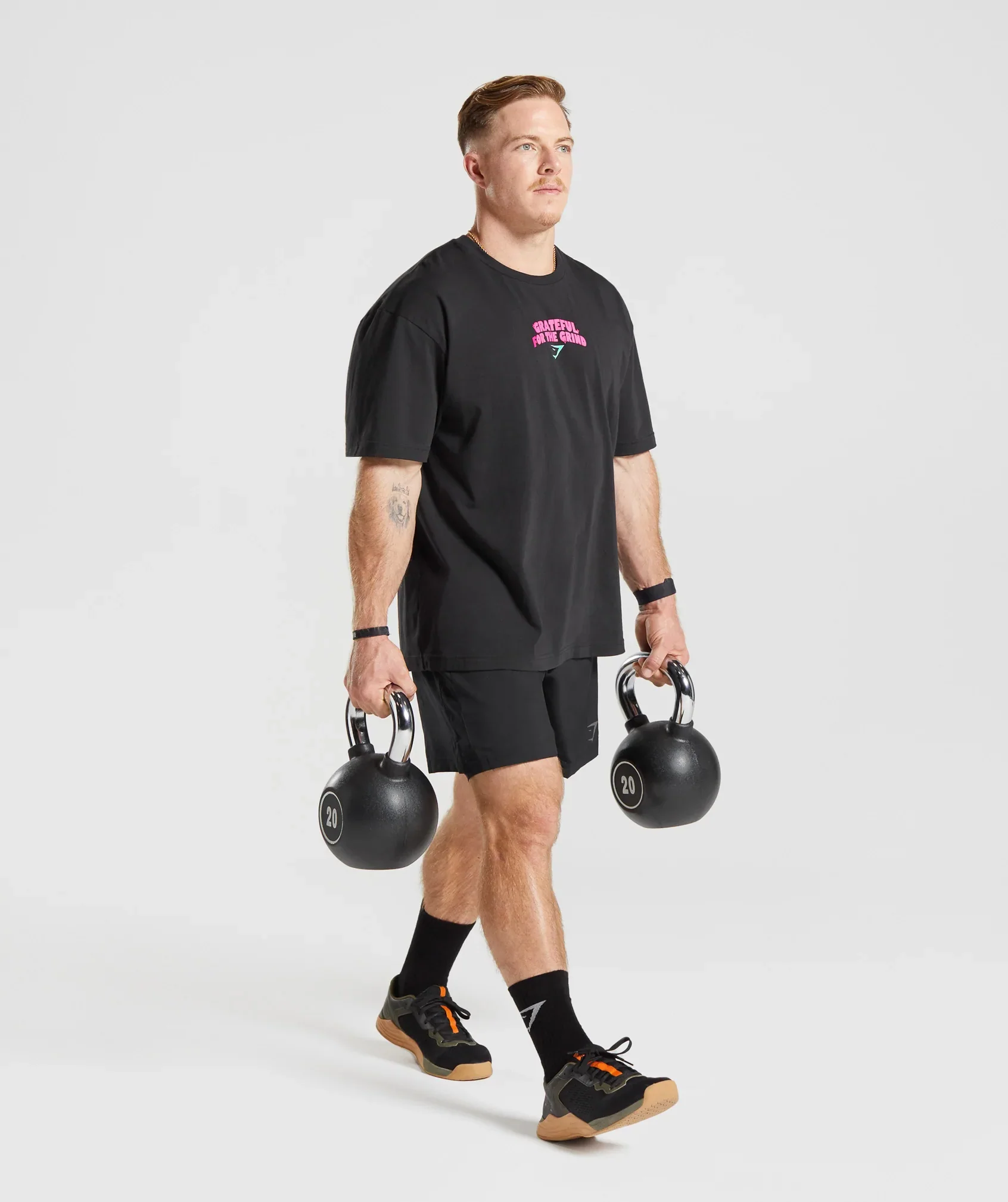 Gymshark Noah Ohlsen Oversized Sun T-Shirt - Black - Image 4