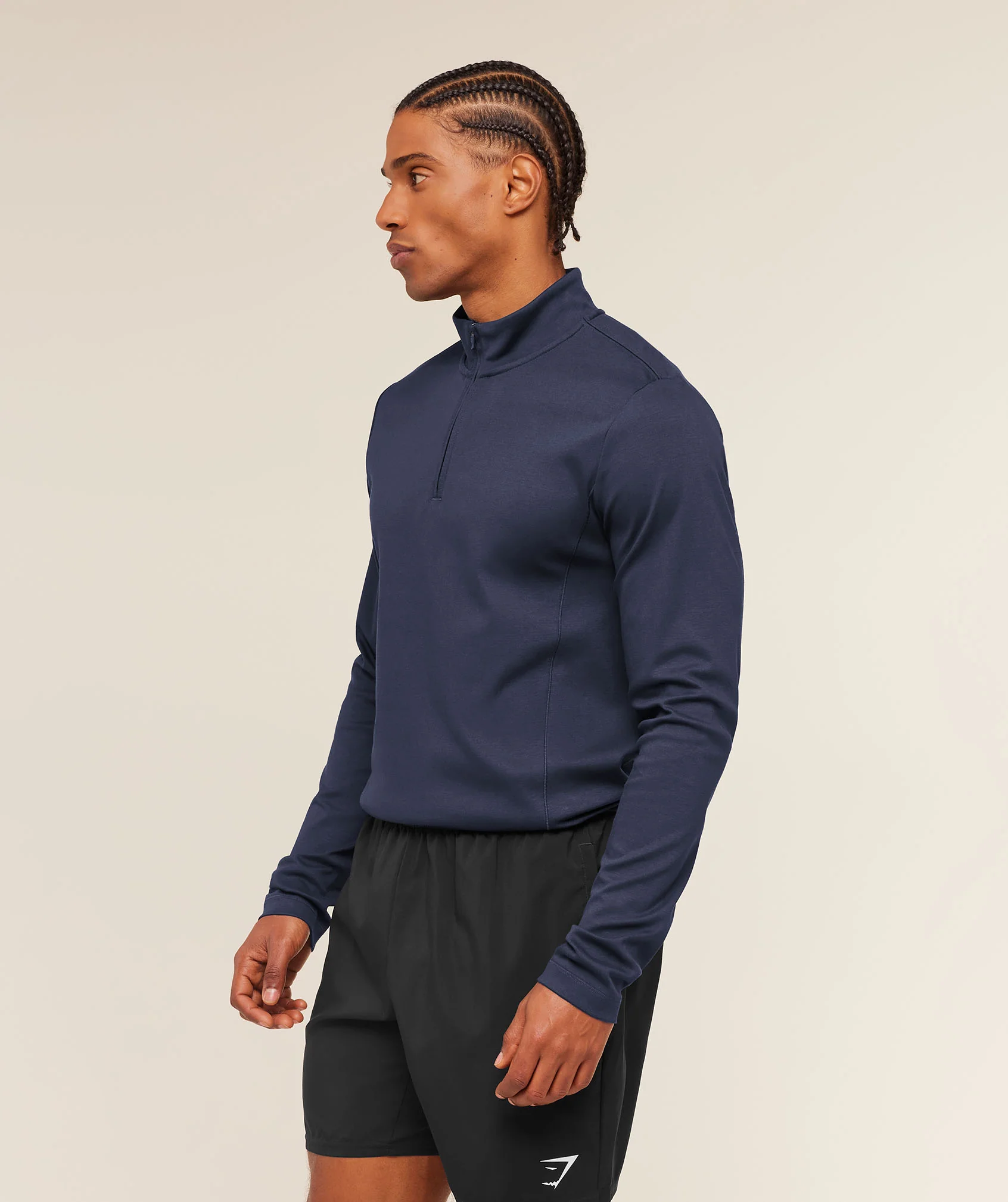 Gymshark Off Duty 1/4 Zip - Heavy Blue - Image 3