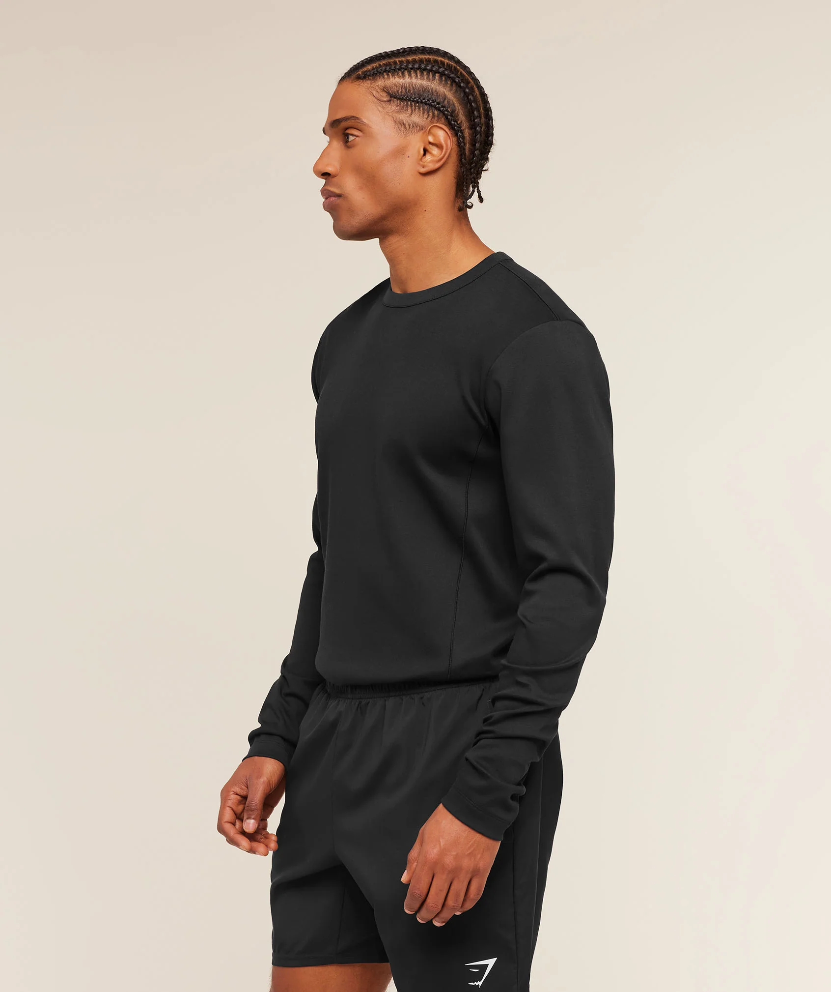 Gymshark Off Duty Long Sleeve T-Shirt - Black - Image 3