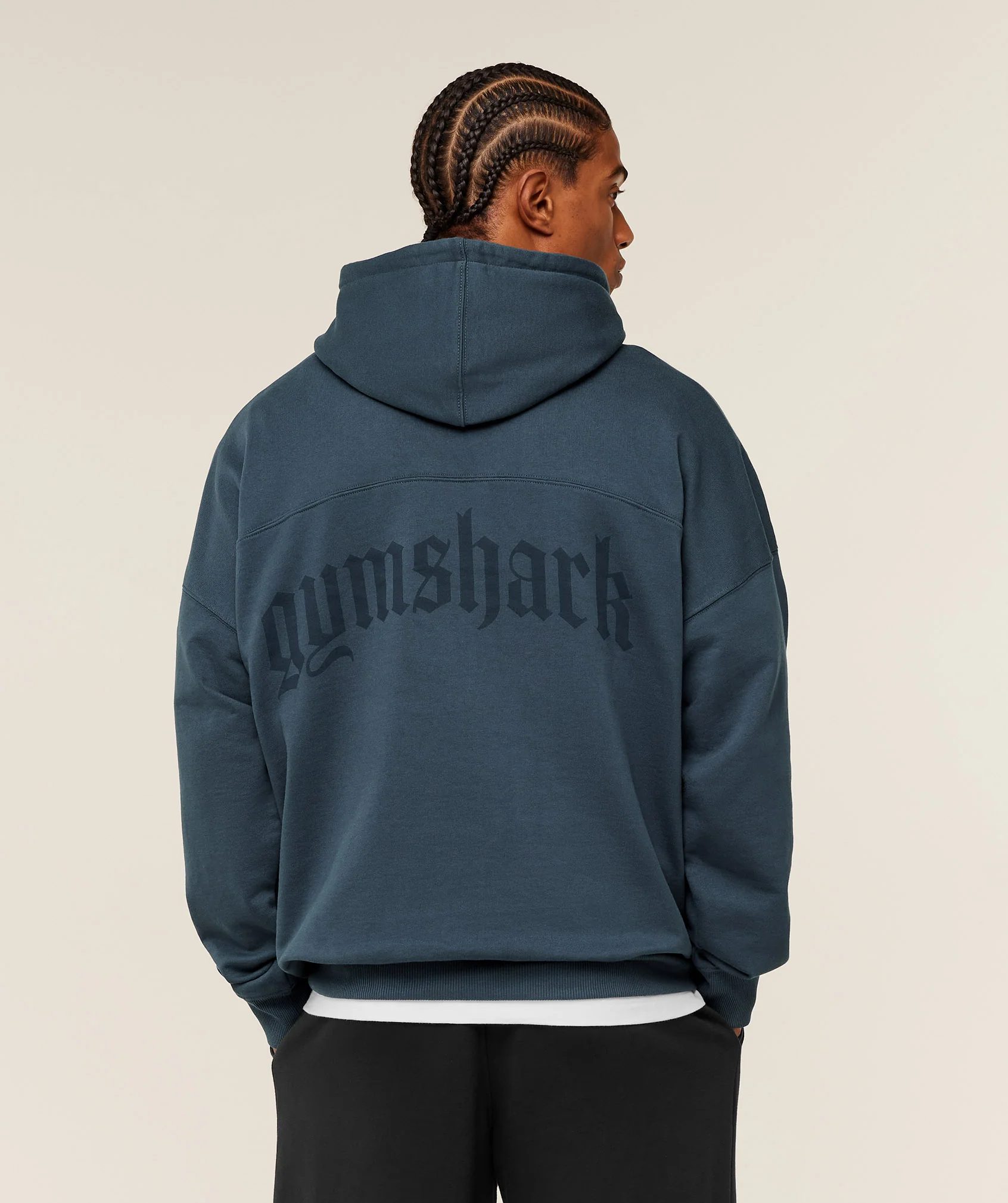 Gymshark Olde English Hoodie - GS Stealth Blue - Image 2
