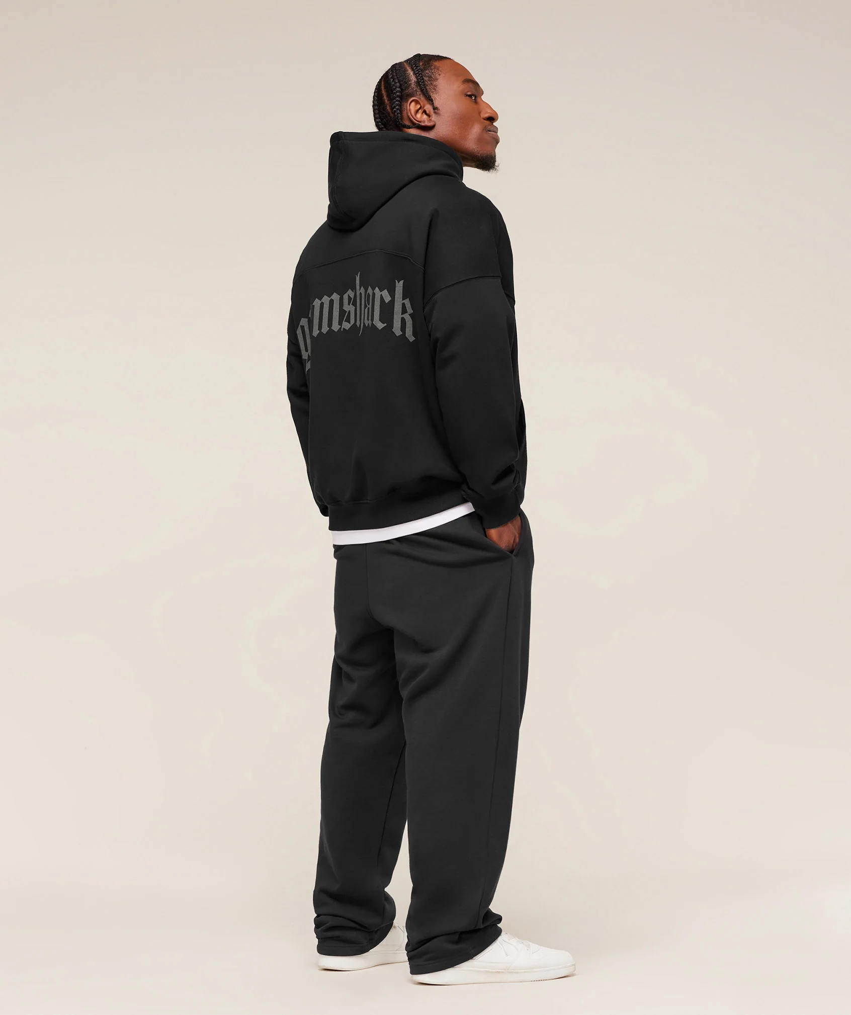 Gymshark Olde English Hoodie - Black - Image 4