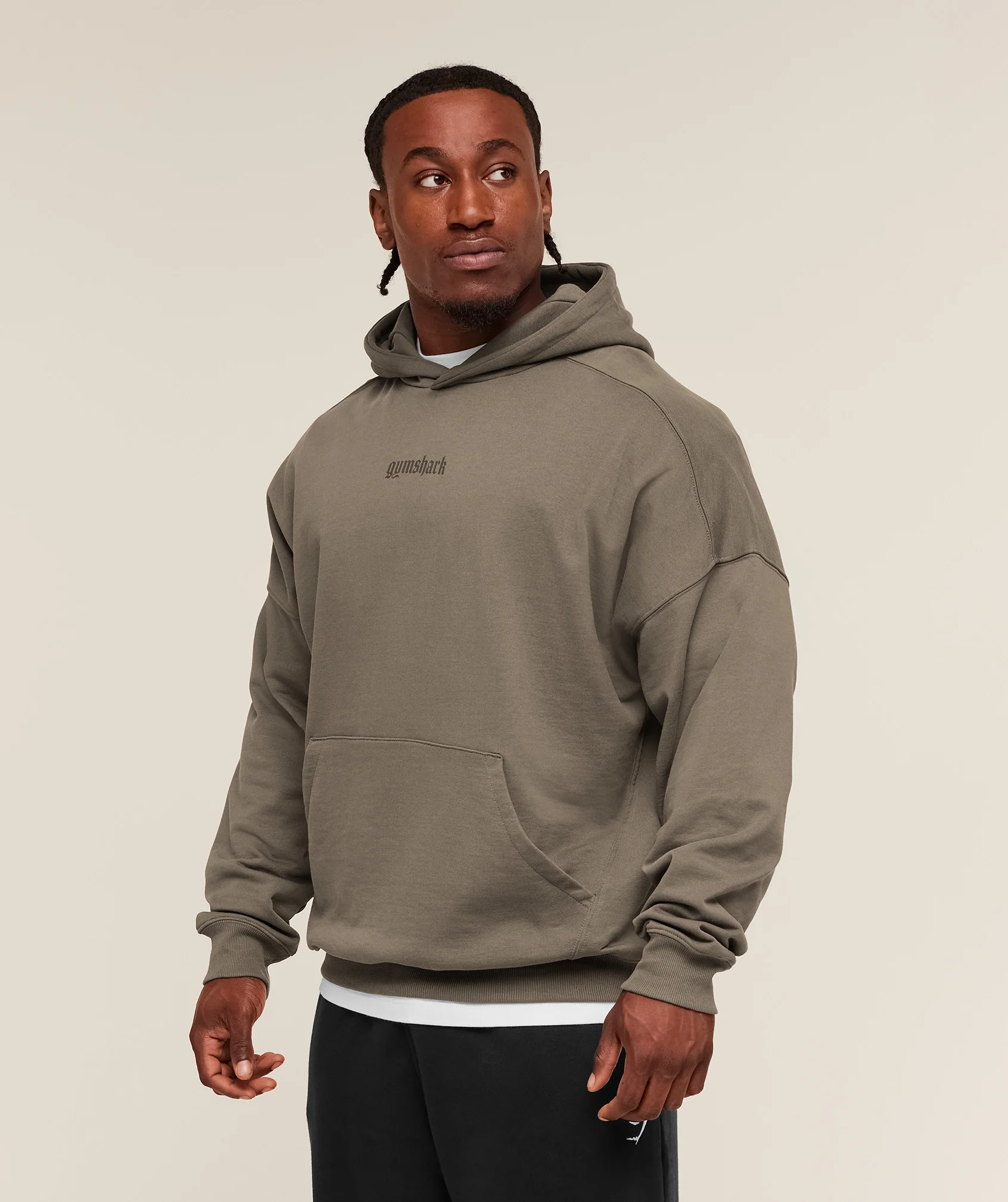 Gymshark Olde English Hoodie - Camo Brown - Image 3