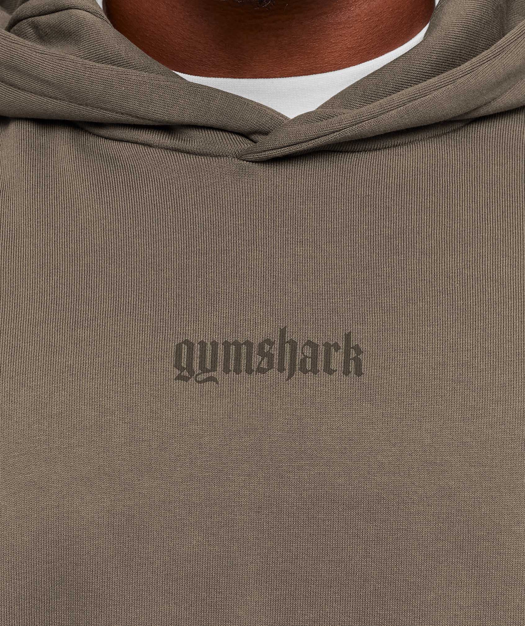 Gymshark Olde English Hoodie - Camo Brown - Image 6