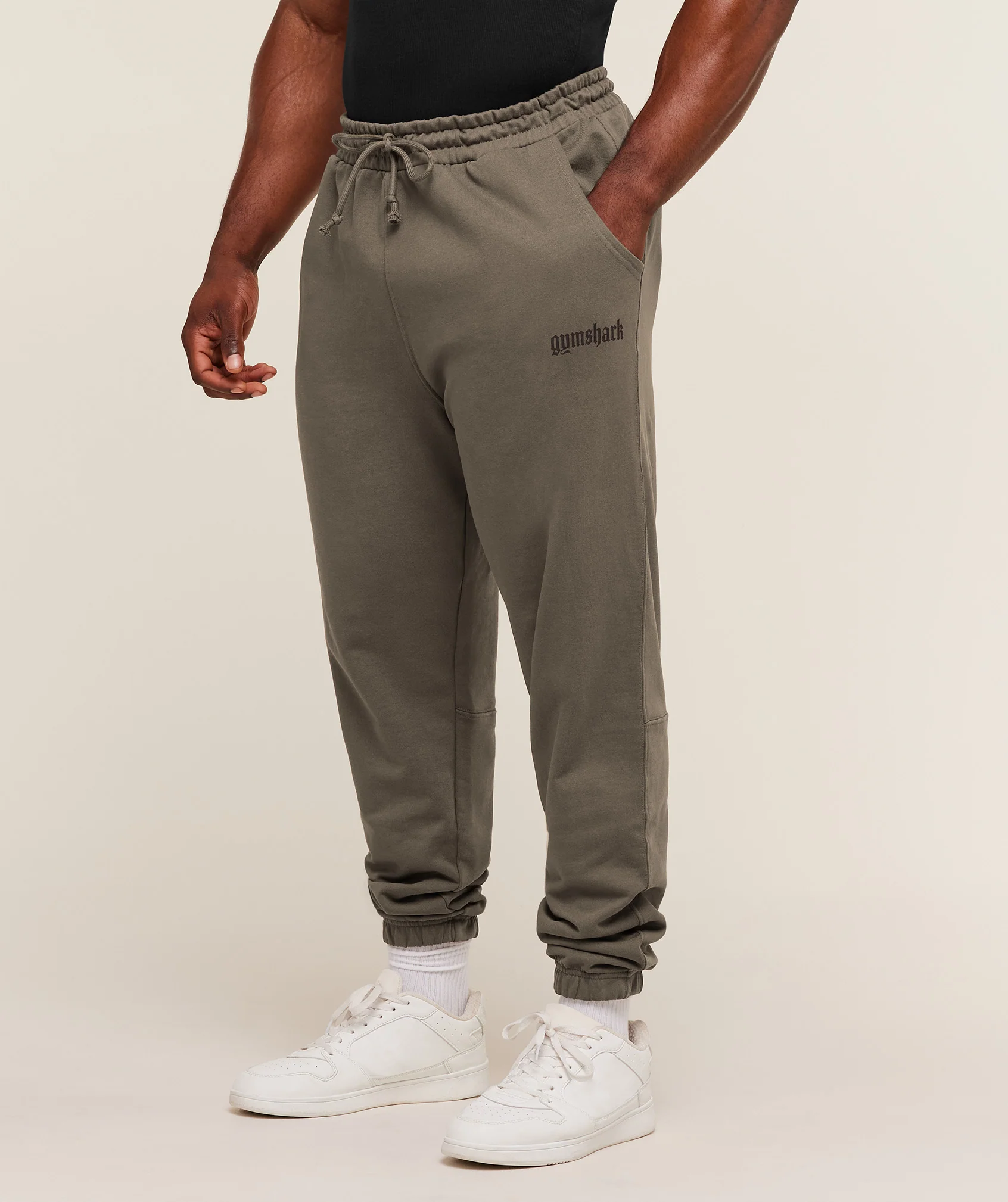 Gymshark Olde English Joggers - Camo Brown - Image 3